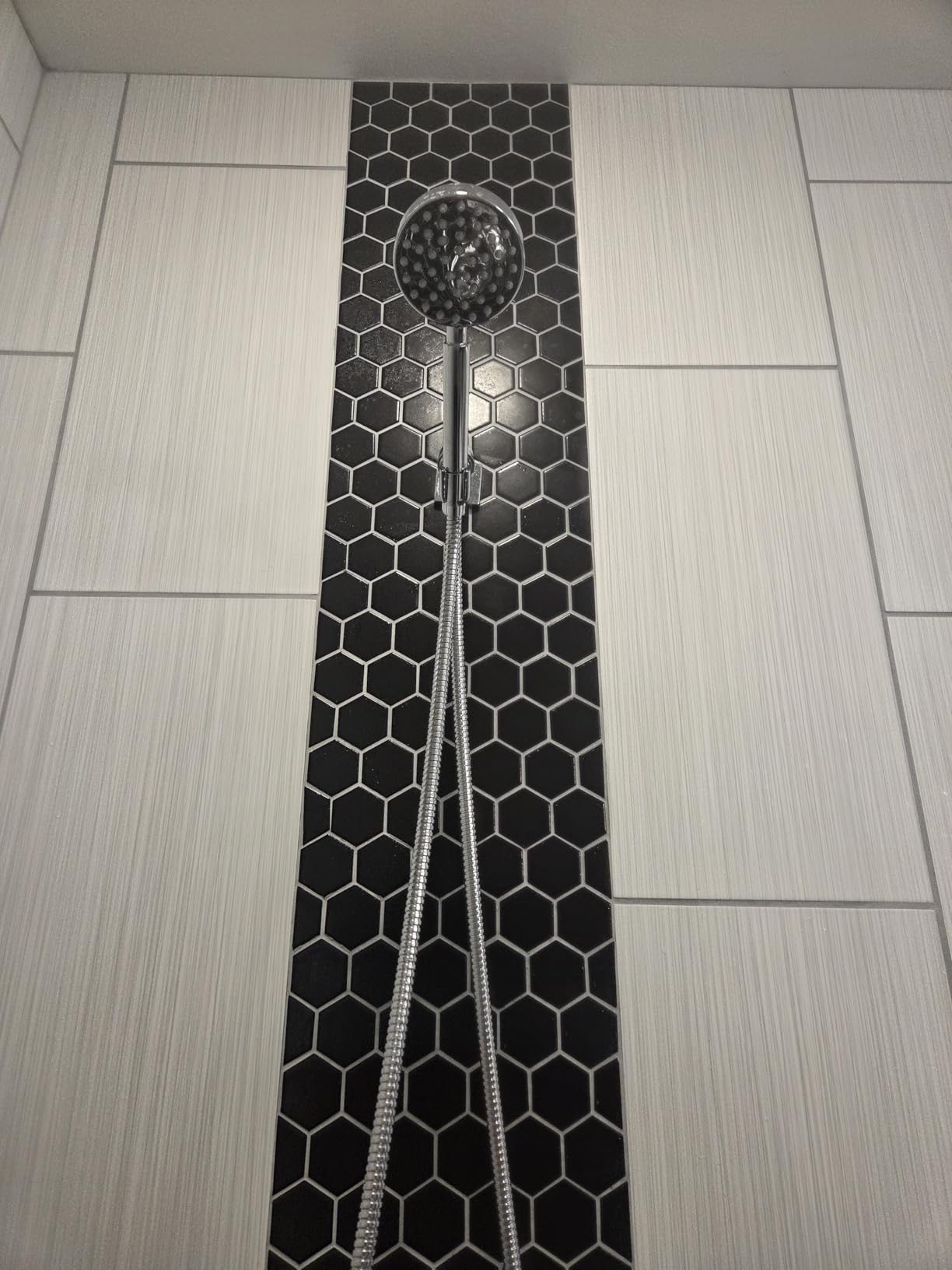 HammerHead Showers® Solid Metal Handheld Shower Head with Hose and Brass Holder - CHROME - 2.5 GPM High Pressure Shower Heads with Adjustable Shower Wand Bracket - 6ft Flexible Extension customer photo 2