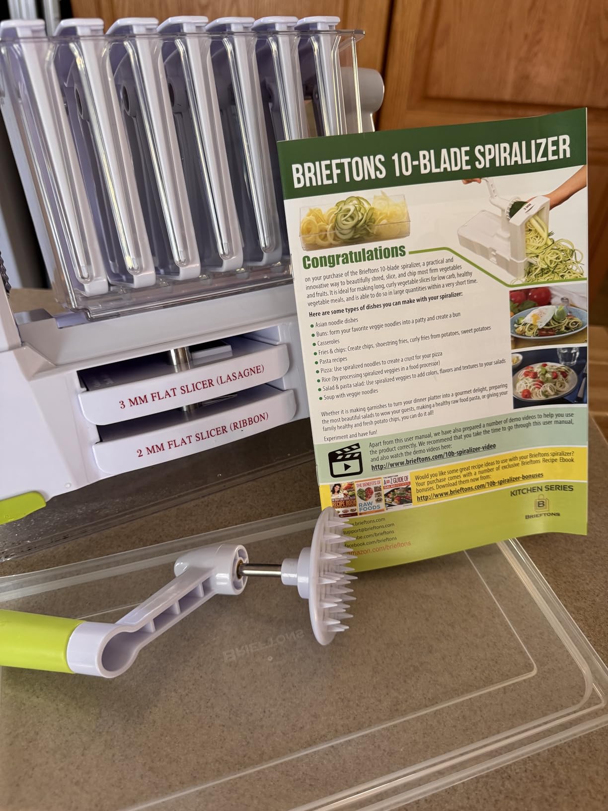 Brieftons 7-Blade Vegetable Spiralizer: Strongest-Heaviest Spiral Slicer customer photo 1