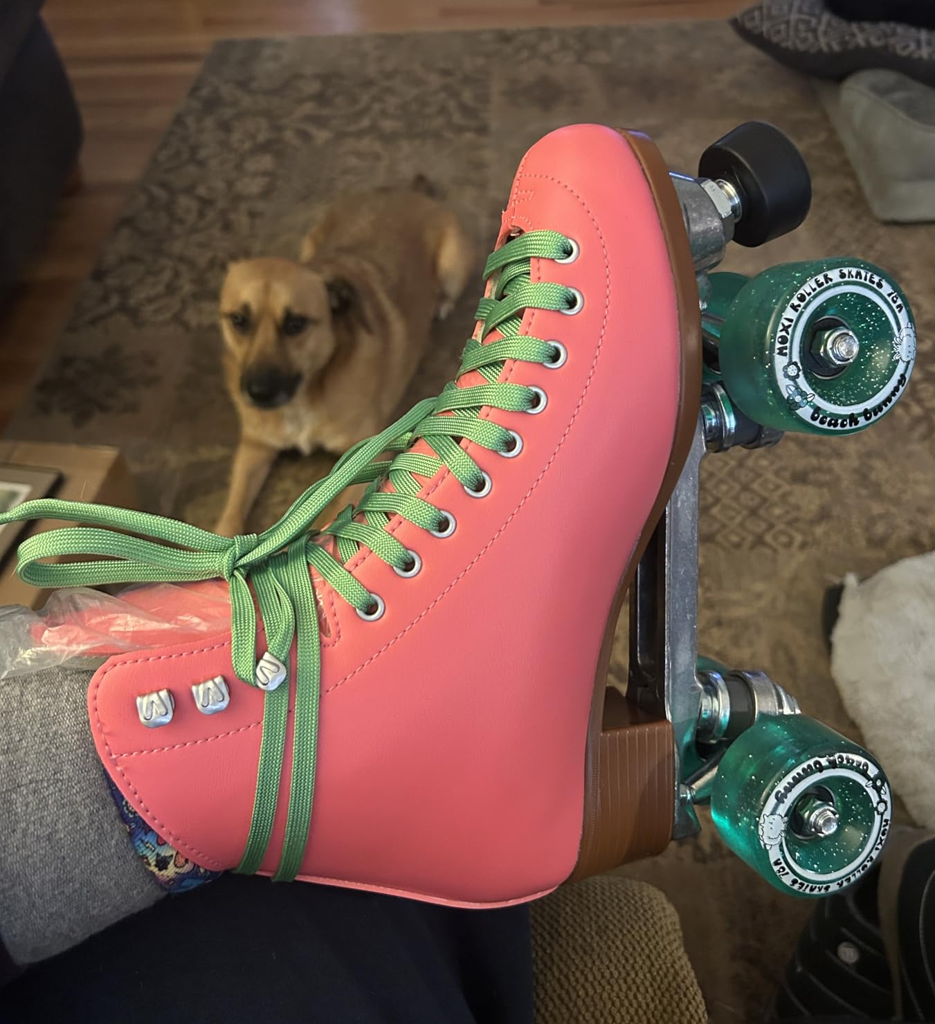 Moxi Beach Bunny Roller Skates for Women - Colorful, Precision-Fit Skate with High-Rebound Wheels, Moisture-Wicking Lining & Padding, Roller Skates customer photo 1