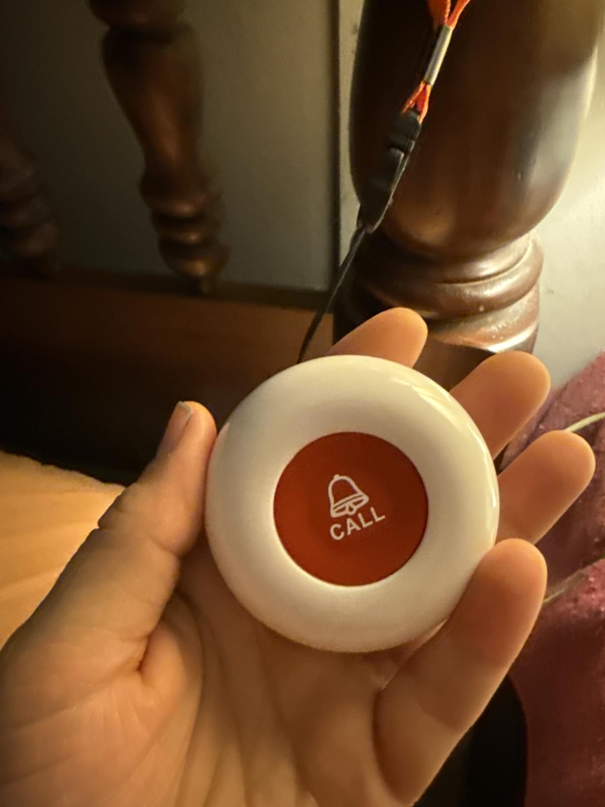 CallToU Caregiver Pager Wireless Call Button Nurse Alert System 500+ Feet for Home/Elderly/Patient/Disabled 1 Plugin Receiver 1 Waterproof Transmitter customer photo 1