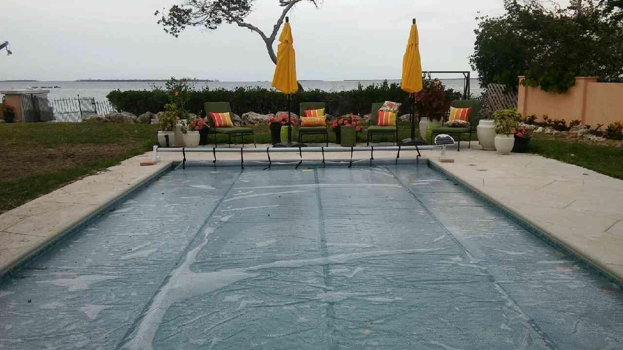 Automatic Motorized Solar Blanket Cover Reel/Roller for Rectangular in-ground Swimming Pools up to 20x40' - Solar Battery Powered, Click-of-Button Simple Operation customer photo 1