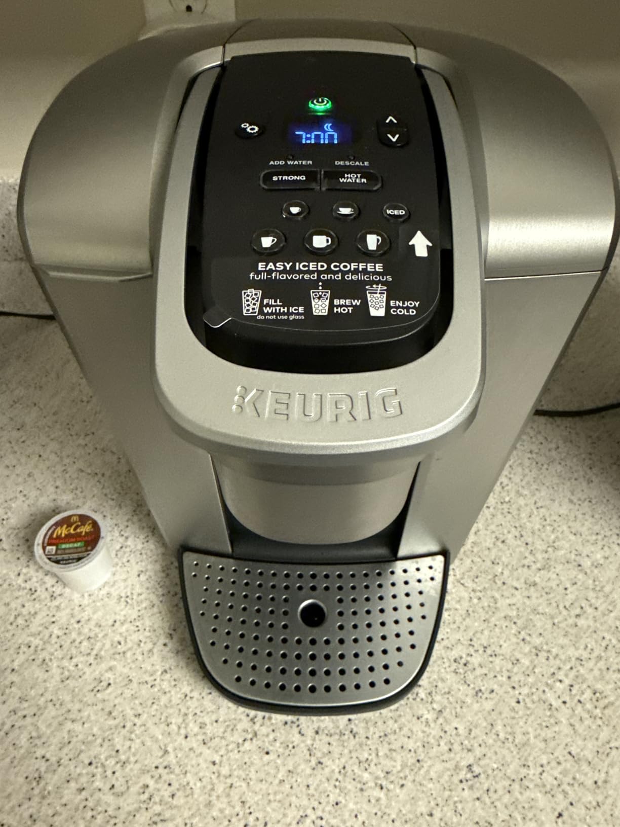 K-Elite Single Serve K-Cup Pod Coffee Maker, with Strength and Temperature Control, Iced Coffee Capability, 8 to 12oz Brew Size, Programmable, Brushed Slate customer photo 2