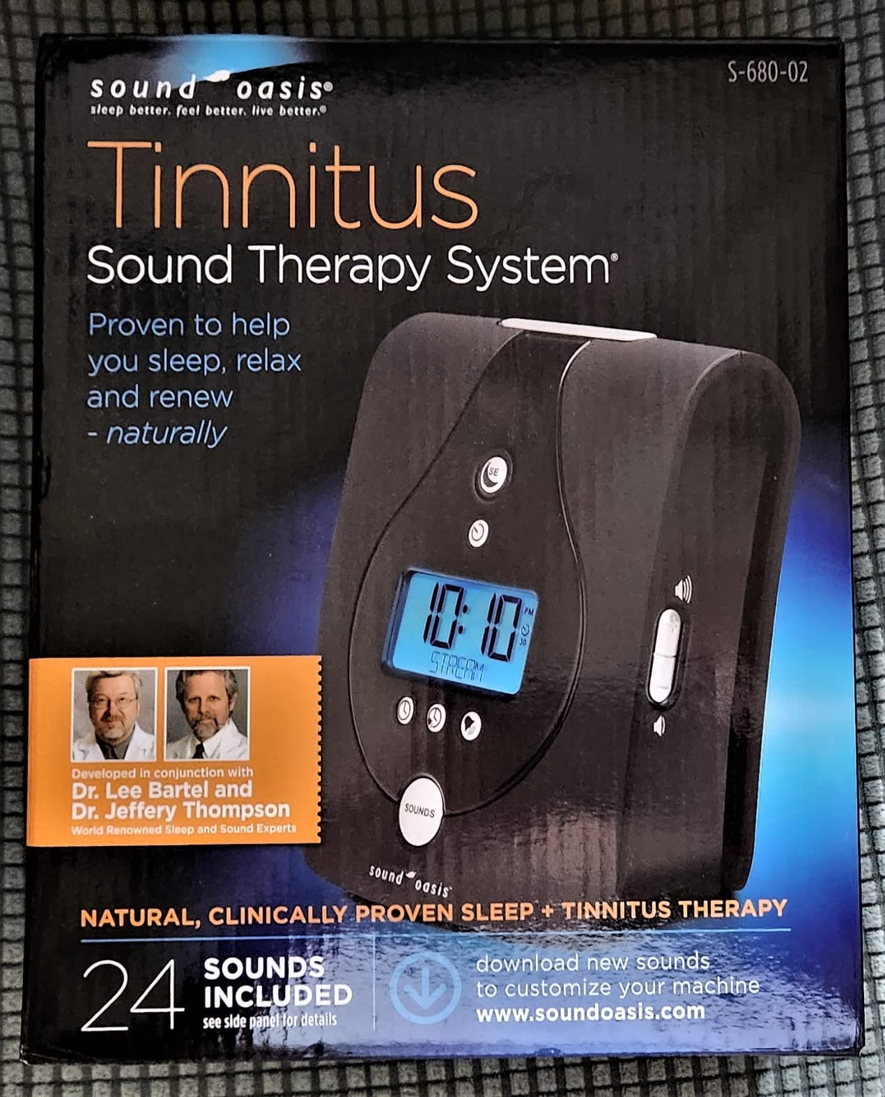 Sound Oasis Tinnitus Sound Therapy System, 24 Dr. Developed Sounds, Manage Tinnitus, Sleep Enhancement Lulls You to Sleep, Ear Ringing and Noise Relief, Privacy, Alarm w/Chime, Auto-Off Sleep Timer customer photo 1