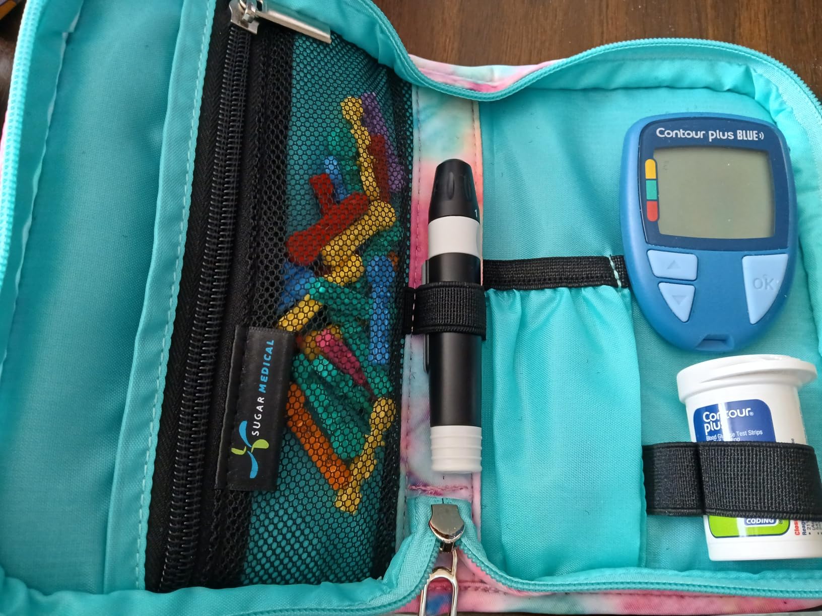 Sugar Medical Diabetes Supply Case | Medical Supplies Travel Bag | Glucose Meter Organizer | Diabetic Care Products | Glucometer Kit (Izzy-1) customer photo 1
