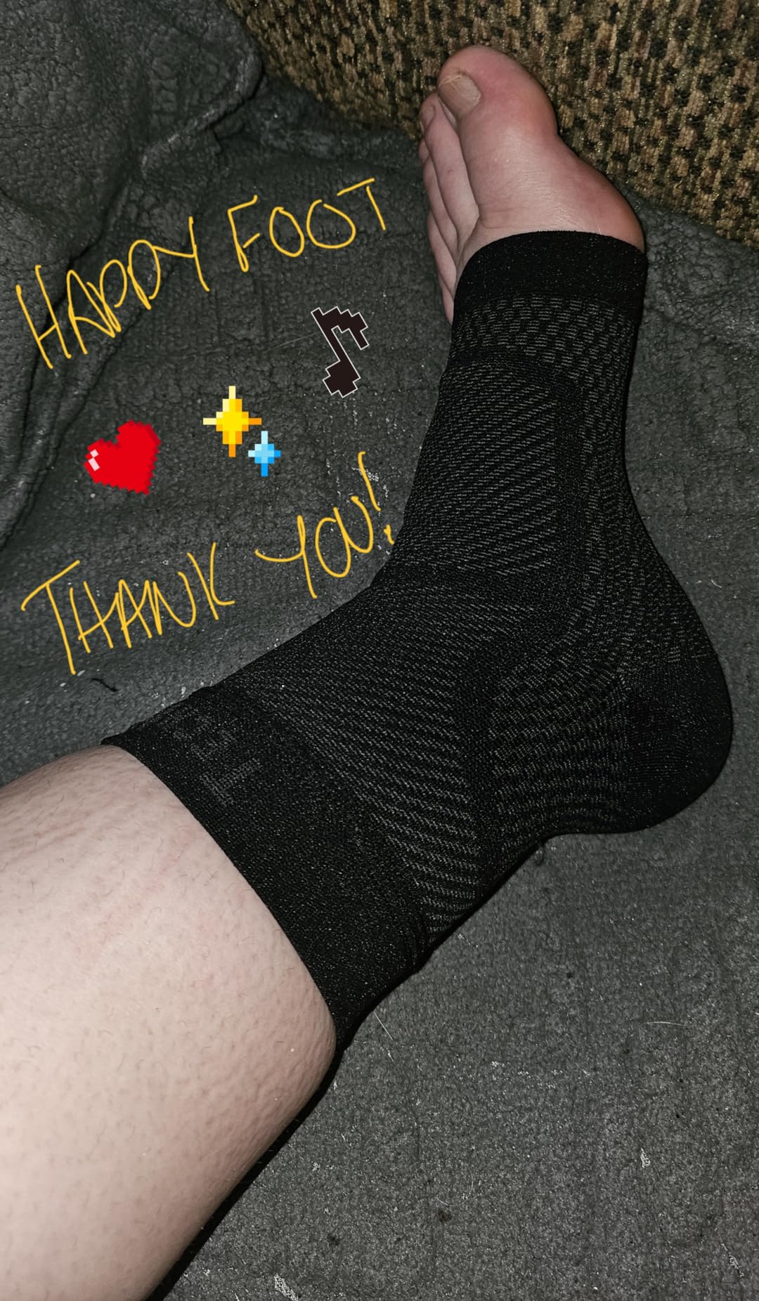 TechWare Pro Ankle Brace Compression Sleeve - Plantar Fasciitis Sock. Relieves Achilles Tendonitis. Foot Arch Support Reduces Joint Pain, Swelling & Heel Spur Pain. Injury Recovery Braces for Sports customer photo 1