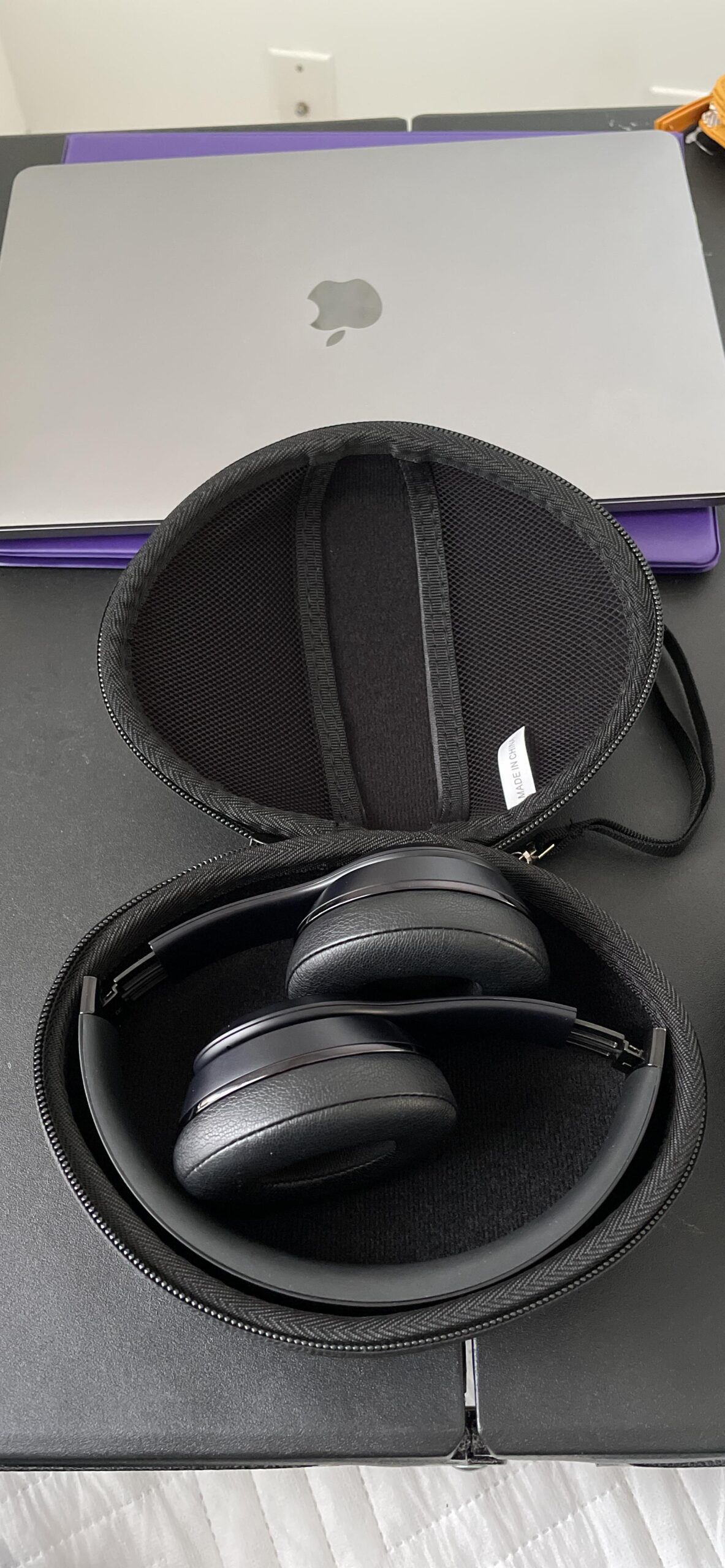 co2CREA for Beats Studio Pro / Studio3 / Solo4 / Solo3 Headphones, Hard Travel Case Compatible with Beats Wireless On-Ear Headphones (Black Case) customer photo 2