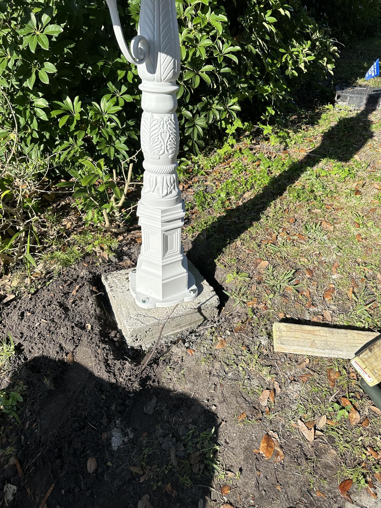 Polar Aurora Barcelona Decorative Post Mailbox Combination Stratford Heavy Duty Postal Mail Box Cast Aluminum(Black) customer photo 1