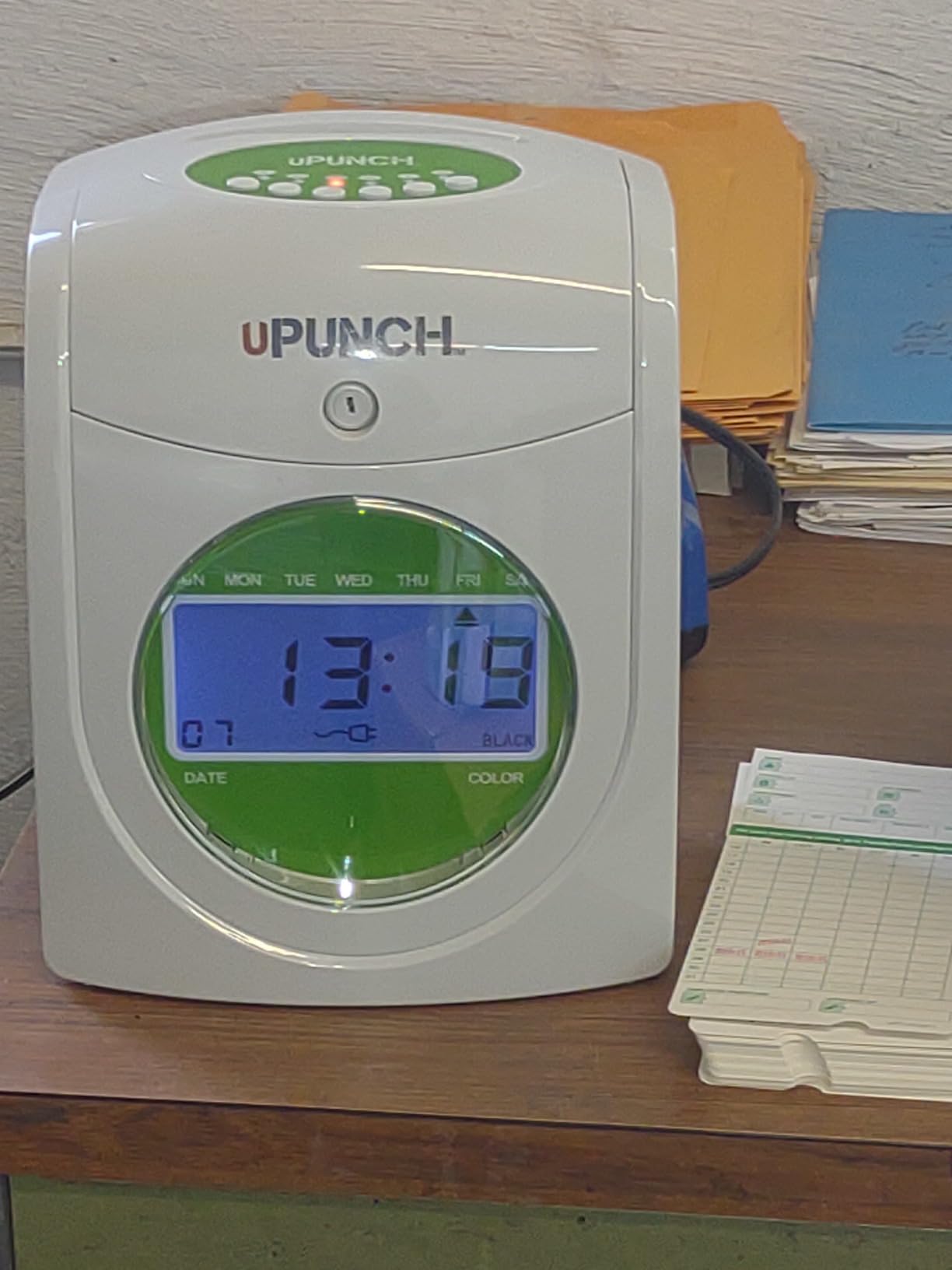 uPunch HN1500 Starter Time Clock Bundle for Small Business: Employee Punch Clock System with 100 Time Cards, Card Rack, and Ribbon customer photo 1