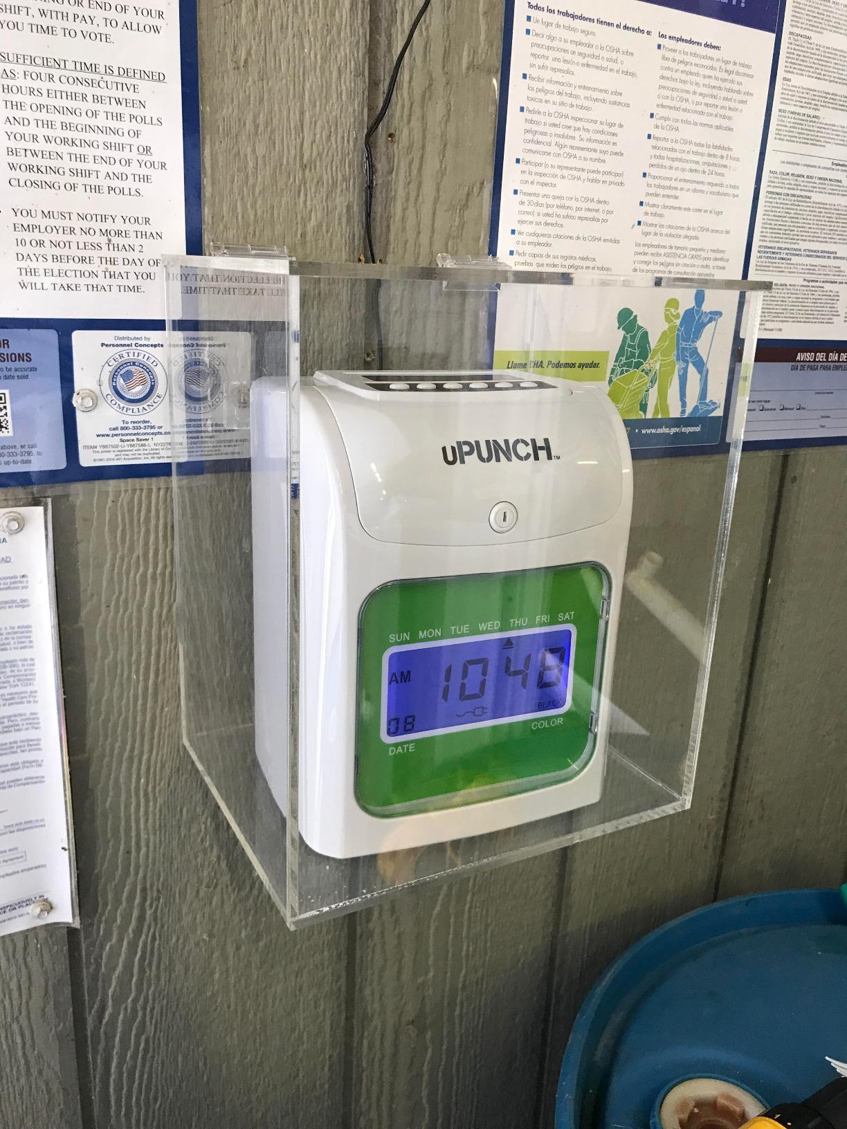 uPunch HN1500 Starter Time Clock Bundle for Small Business: Employee Punch Clock System with 100 Time Cards, Card Rack, and Ribbon customer photo 2