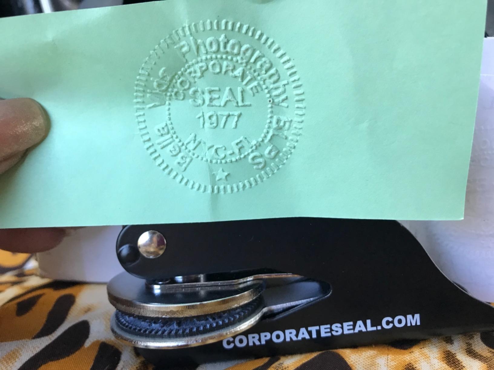 Corporate Seal customer photo 1