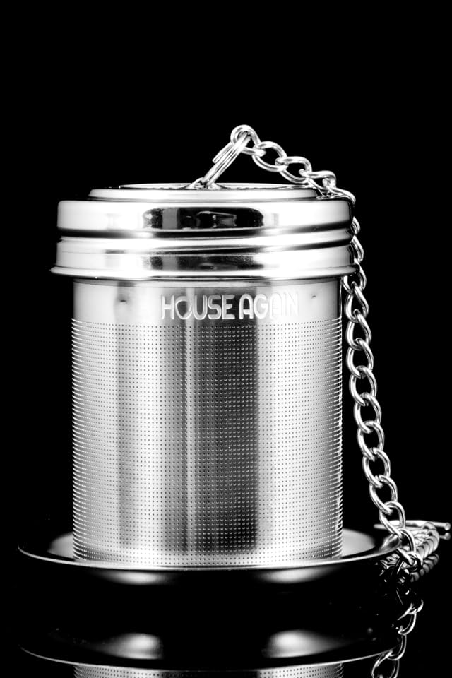 House Again 2 Pack Tea Infuser, Extra Fine Mesh Tea Infusers for Loose Tea, 18/8 Stainless Steel Tea Strainer with Extended Chain Hook, Tea Steeper for Brew Tea, Spices & Seasonings customer photo 1