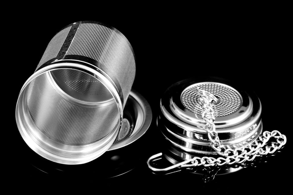 House Again 2 Pack Tea Infuser, Extra Fine Mesh Tea Infusers for Loose Tea, 18/8 Stainless Steel Tea Strainer with Extended Chain Hook, Tea Steeper for Brew Tea, Spices & Seasonings customer photo 2