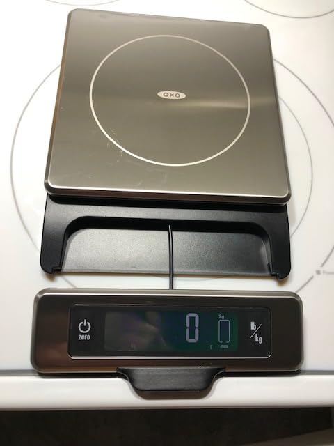 OXO Good Grips 11-Pound Stainless Steel Kitchen Scale with Pull-Out Display - Black customer photo 2