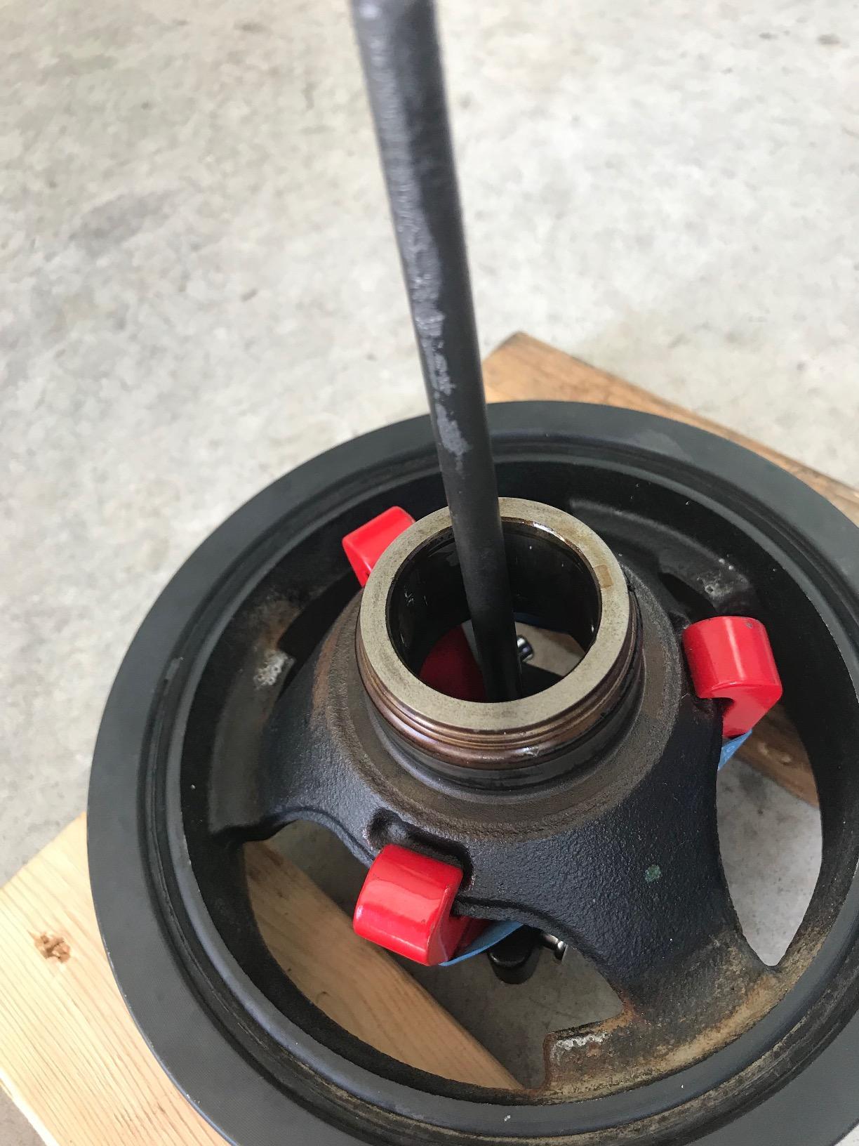 ARES 71002 - Harmonic Balancer Puller Kit - Adjustable 3-Jaw Puller Fits Most Late Model Automobiles & Trucks - Remove Damper Pulleys in Tight Engine Compartments Without Removing The Radiator customer photo 2