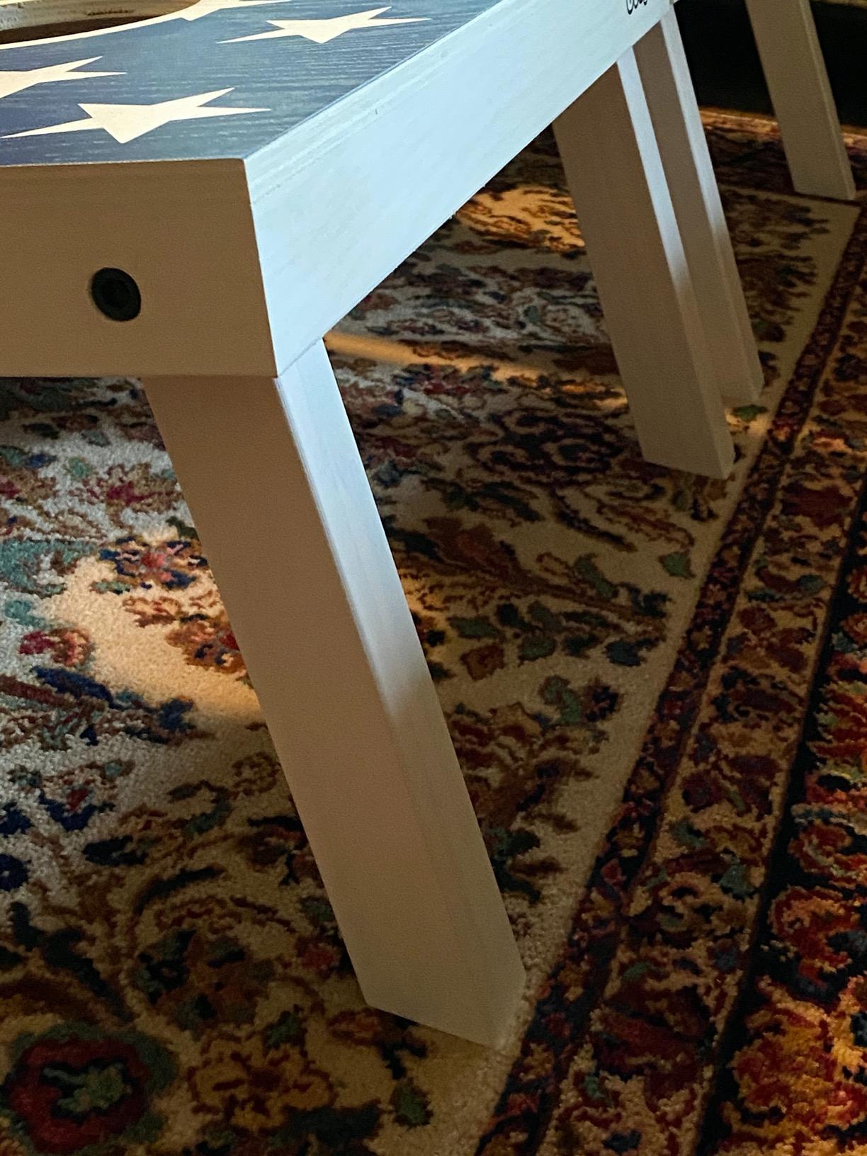 GoSports 4 x 2 ft Flag Series Wood Cornhole Sets - American Flag or State Flags - Includes 2 Regulation Size Boards, 8 Bean Bags, Carrying Case and Rules customer photo 2