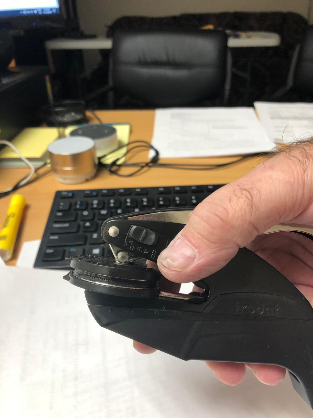 Custom Notary Embosser, Customizable for 37 Total States, Embossed Notary Seal | Great for Official Documents and Paperwork | Great Way to Certify Your Documents (Georgia) customer photo 1