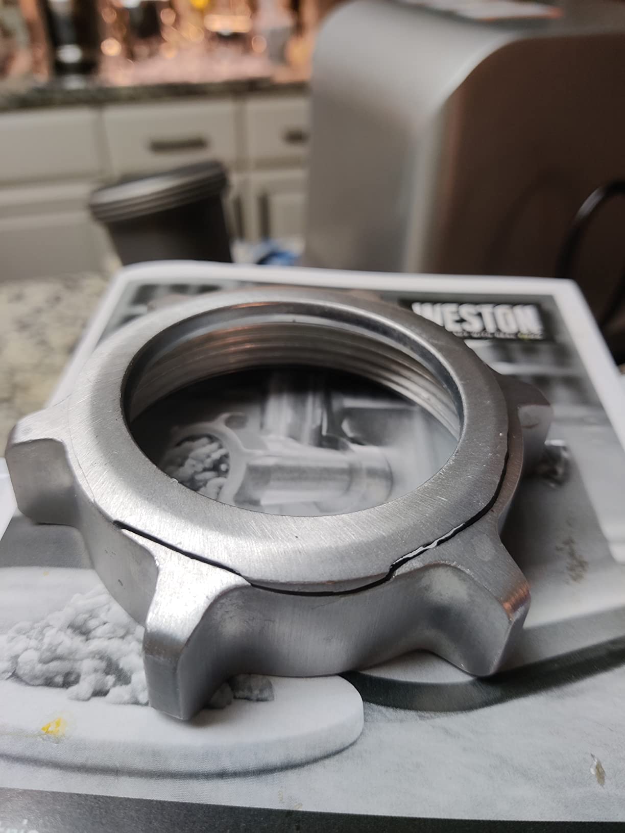 Weston Electric Meat Grinder & Sausage Stuffer, #12 750 Watt, 1 HP Motor, Grinds 4 lbs Per Minute, Includes Stainless Steel Grinding Plates, Die-Cast Aluminum (33-1301-W) customer photo 2