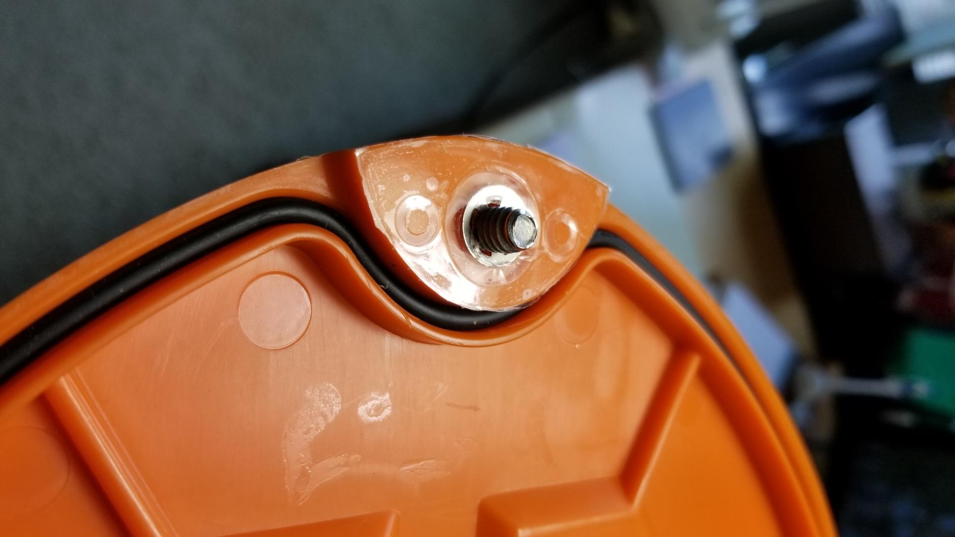 SABRE Frontiersman Bear Safe Food Storage Container, 11.86-Liter Storage Capacity, Locking Lid, Water and Airtight, Prevents Food Odors, Family Size and Longer Hike Usage, High Visibility Orange Color customer photo 2