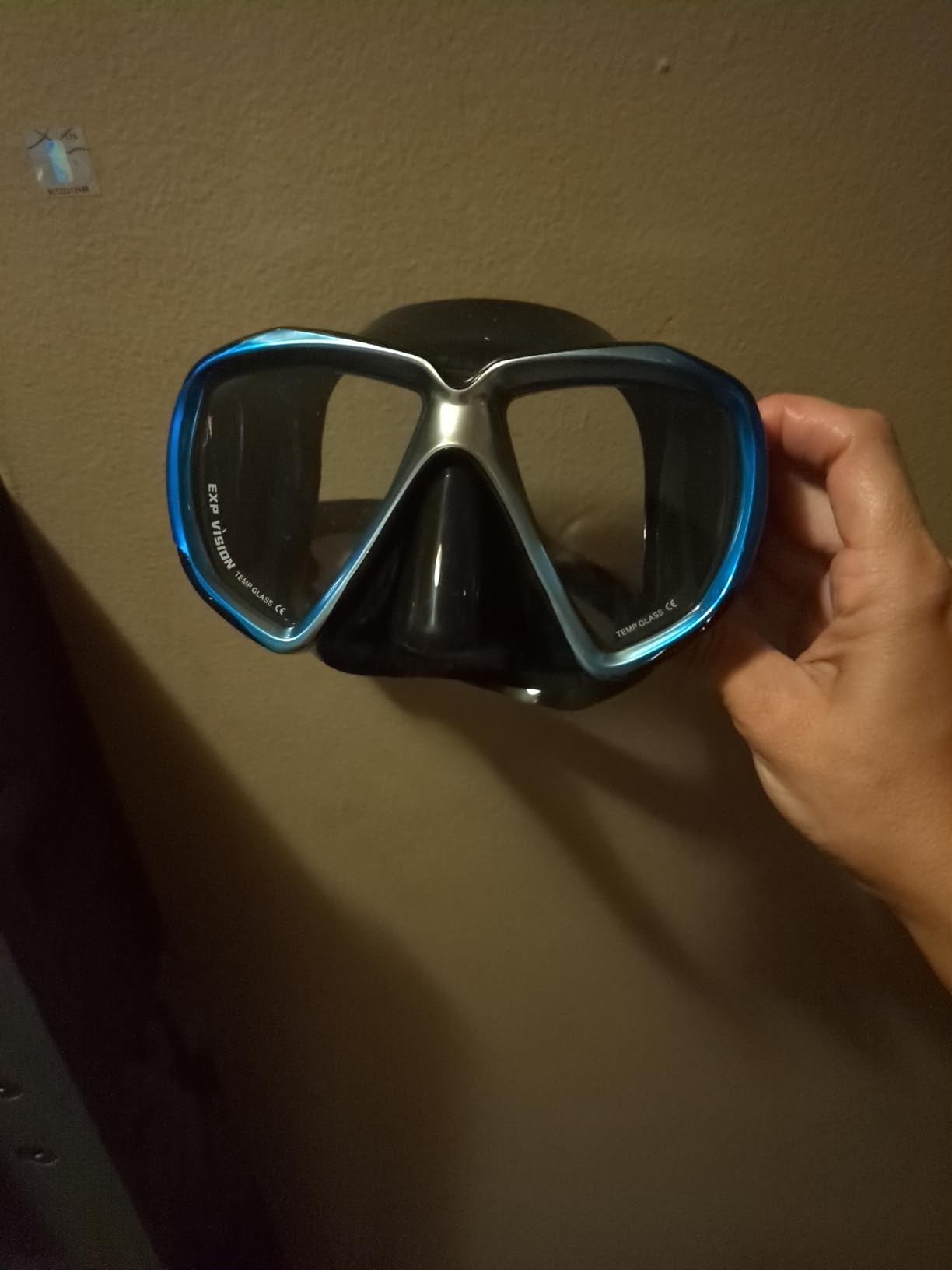 Snorkel Diving Mask Panoramic HD Swim Mask, Anti-Fog Scuba Diving Goggles,Tempered Glass Dive Mask Adult Youth Swim Goggles with Nose Cover for Diving, Snorkeling, Swimming customer photo 2