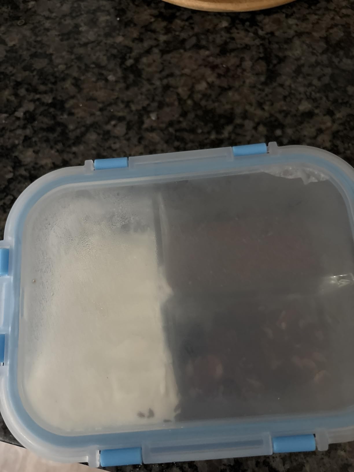 FIT Strong & Healthy Glass Meal Prep Containers, 2 & 3 Compartments - Portion Control, Lunch Container Set, Food Storage, Airtight Lids, Oven & Freezer Safe, Leak-Proof Bento Box, 32 oz, Blue, 4 Pack customer photo 1