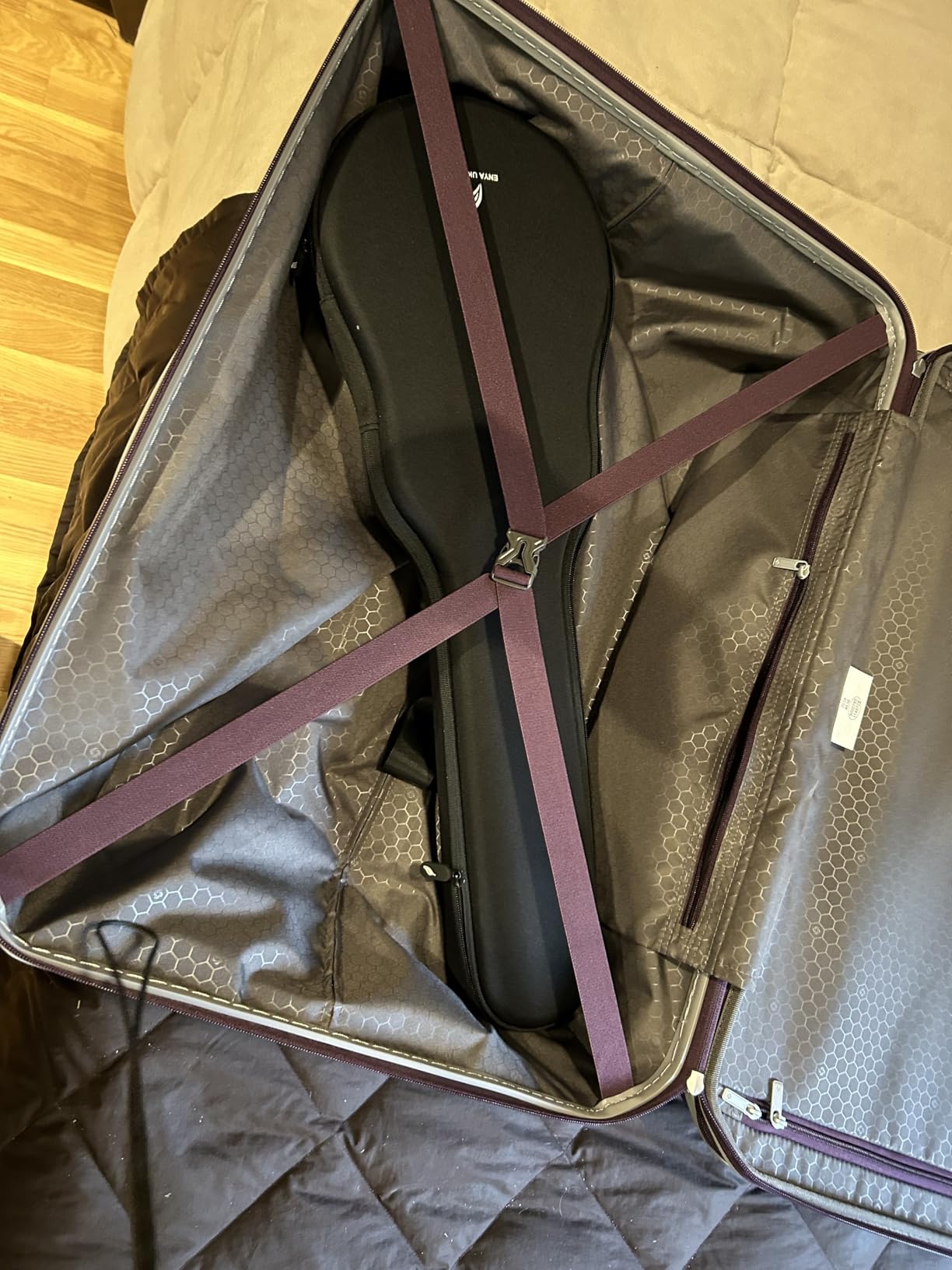 Samsonite Freeform Hardside Carry-On Luggage with Spinner Wheels, Navy customer photo 2