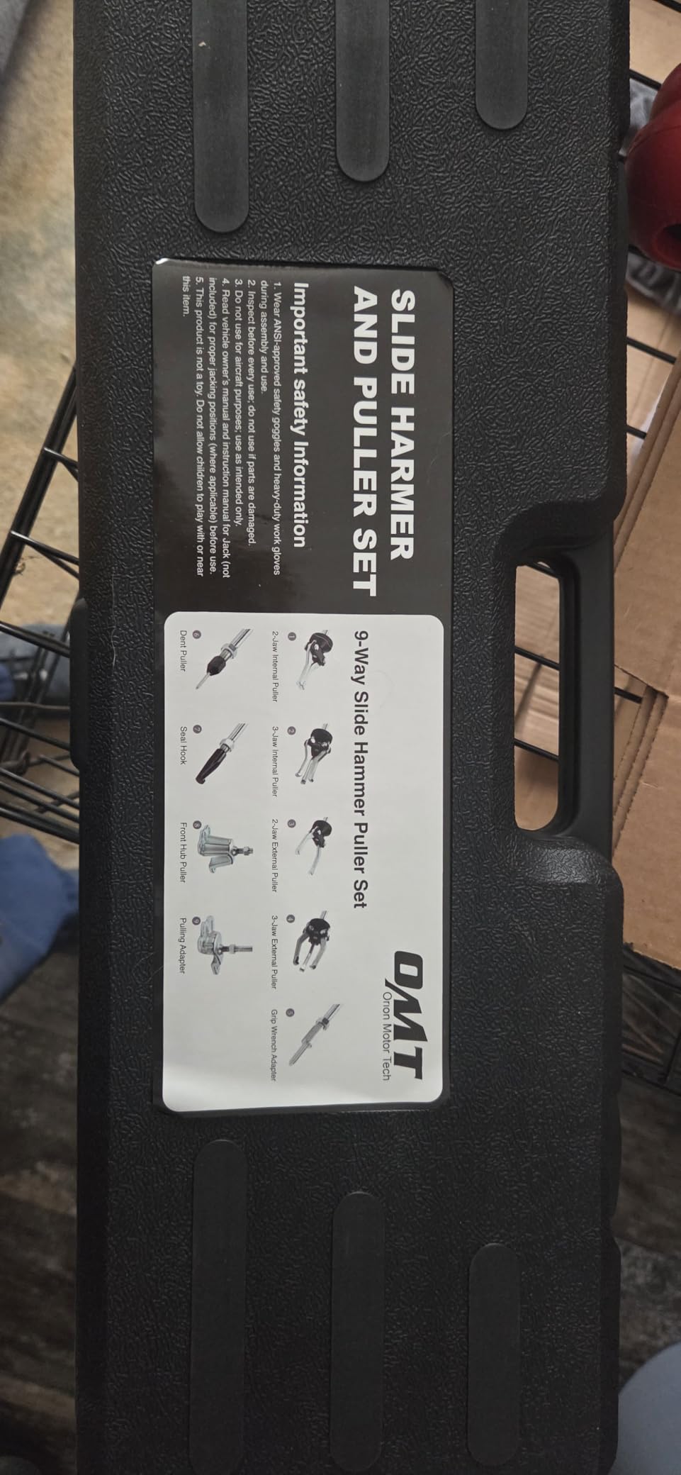 Orion Motor Tech 9-Way Slide Hammer Puller Set, Front Wheel Hub Bearing Remover & Rear Wheel Axle Hub Dent Shaft Puller Tool Kit customer photo 1