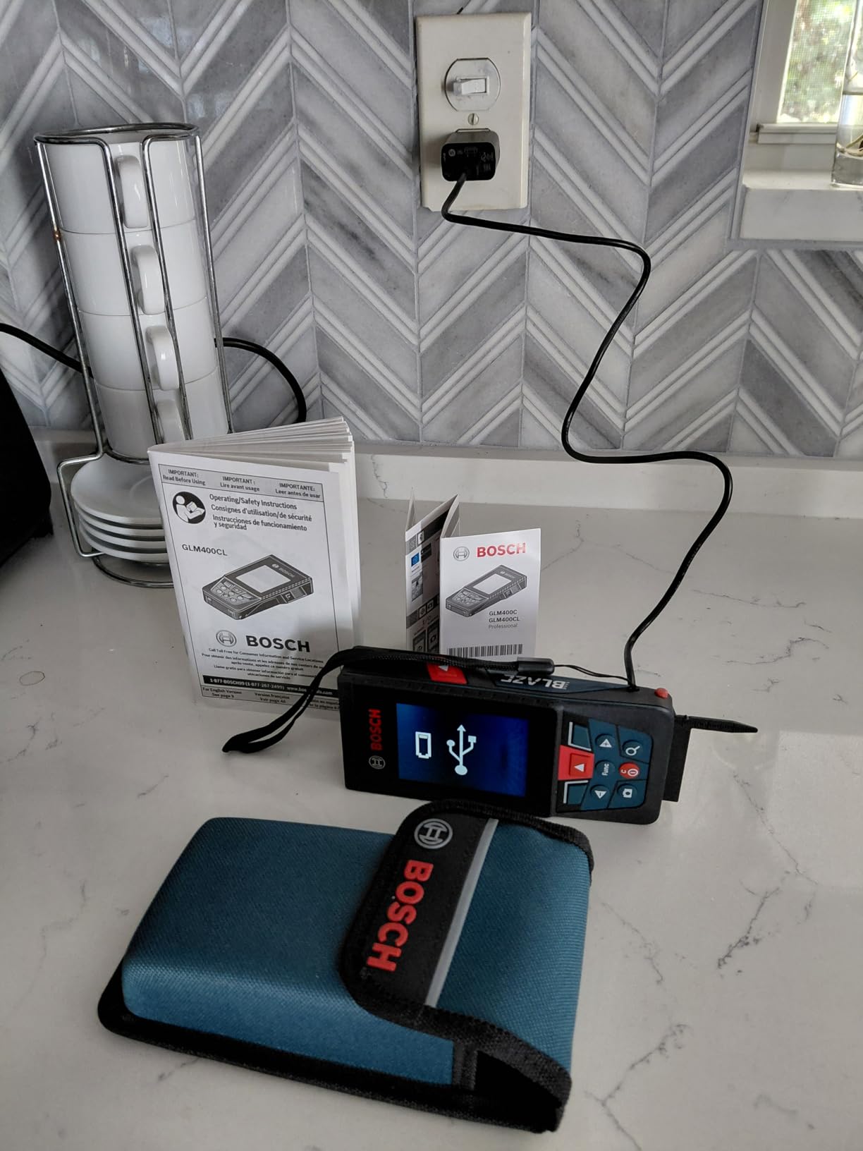 BOSCH GLM400CL 400 Ft Blaze Outdoor Connected Laser Measure with Lithium-Ion Battery customer photo 1