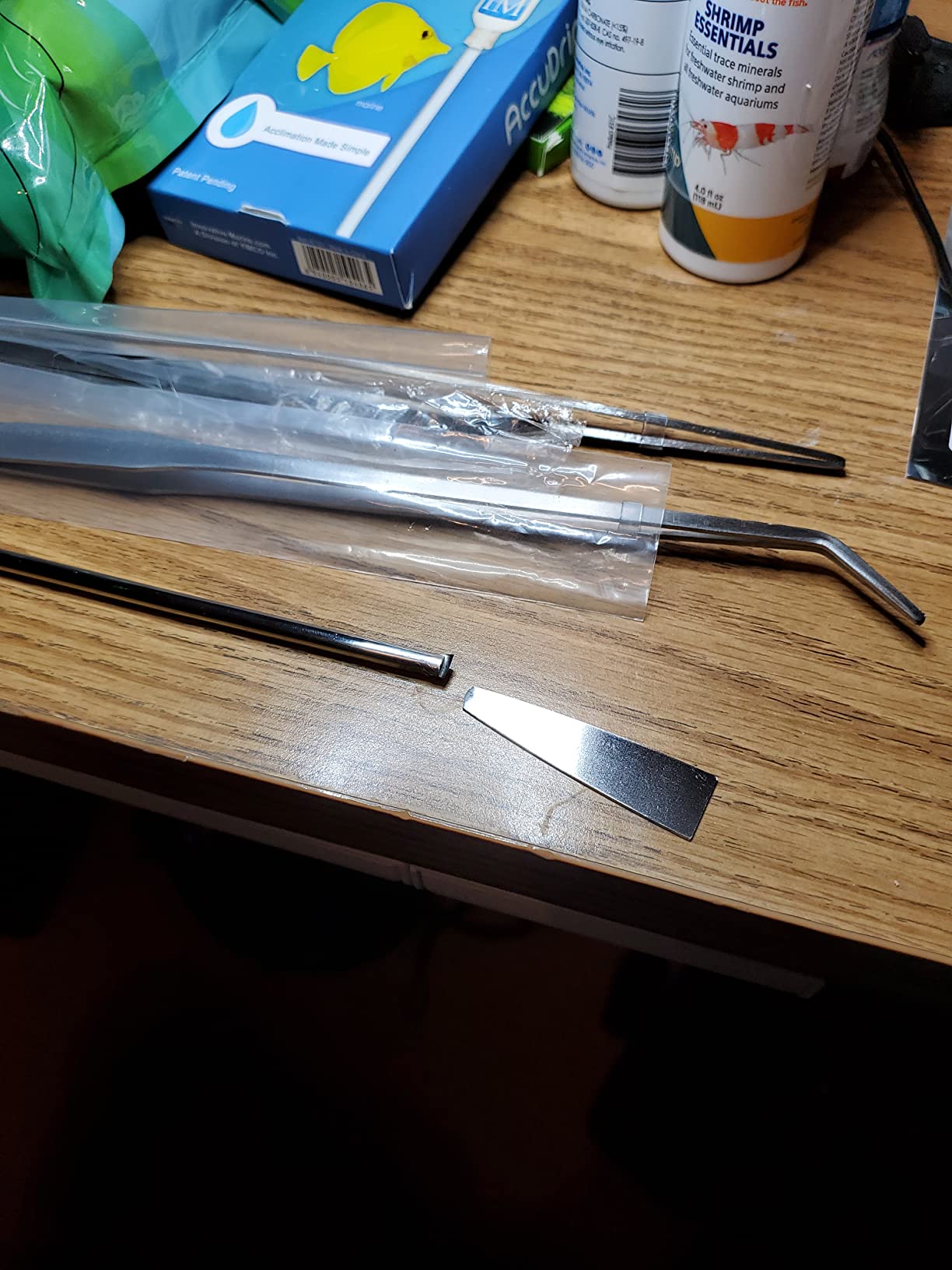 Aquarium Aquascaping Tool, Long Tweezers Scissors Spatula, 4 in 1 Stainless Steel Aquatic Plants Set for Fish Starter Kits, Aquariums Tank and Terrarium customer photo 1