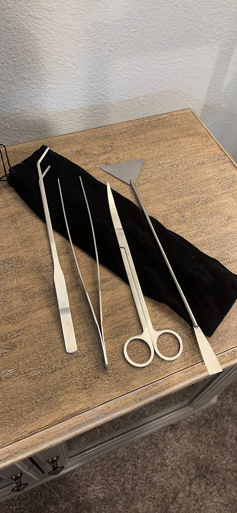 Aquarium Aquascaping Tool, Long Tweezers Scissors Spatula, 4 in 1 Stainless Steel Aquatic Plants Set for Fish Starter Kits, Aquariums Tank and Terrarium customer photo 2