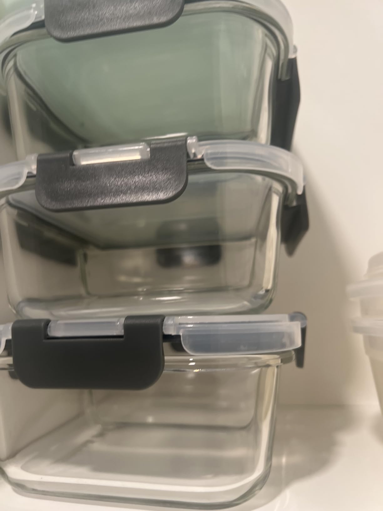 M MCIRCO [5-Pack,36 Oz] Glass Meal Prep Containers 2 Compartments Portion Control with Upgraded Snap Locking Lids Glass Food Storage Containers, Microwave, Oven, Freezer and Dishwasher customer photo 1