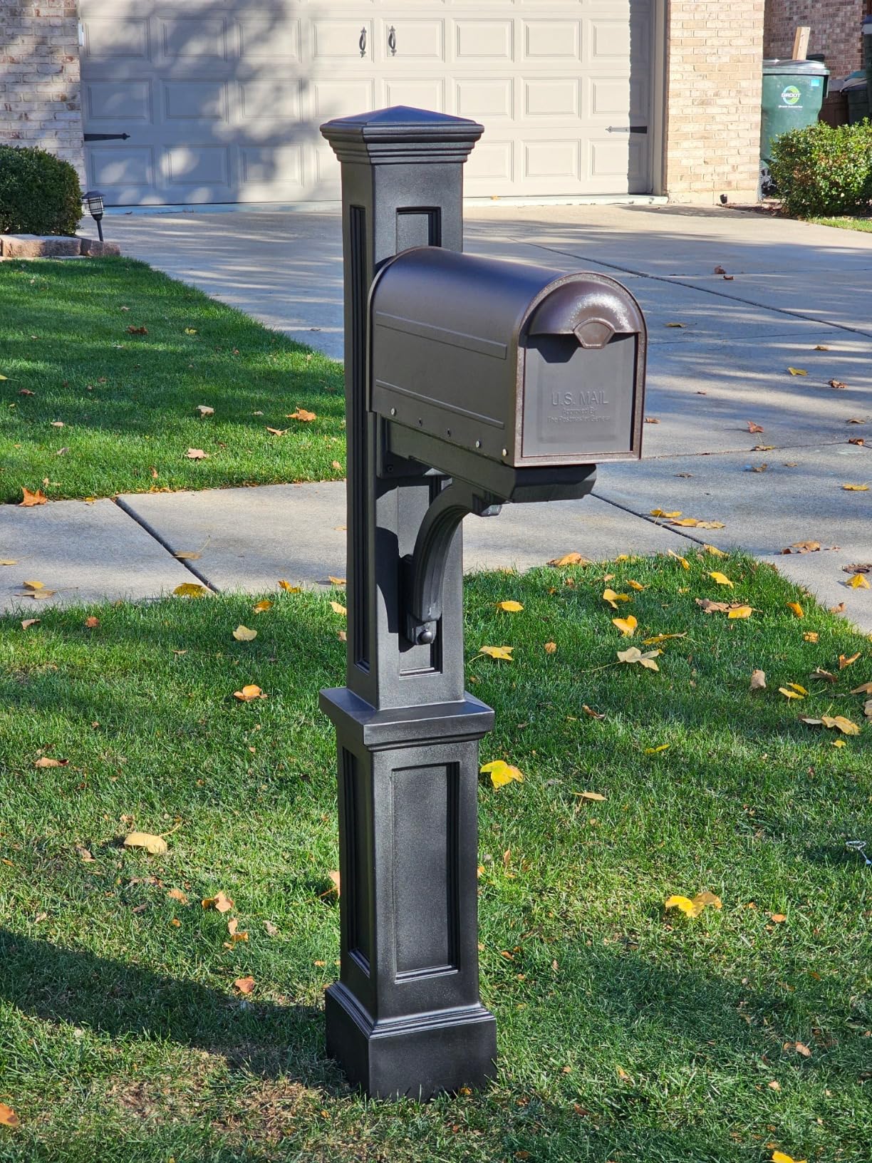 Architectural Mailboxes 8830RZ-10 Winston Post Mount Mailbox, Rubbed Bronze customer photo 2