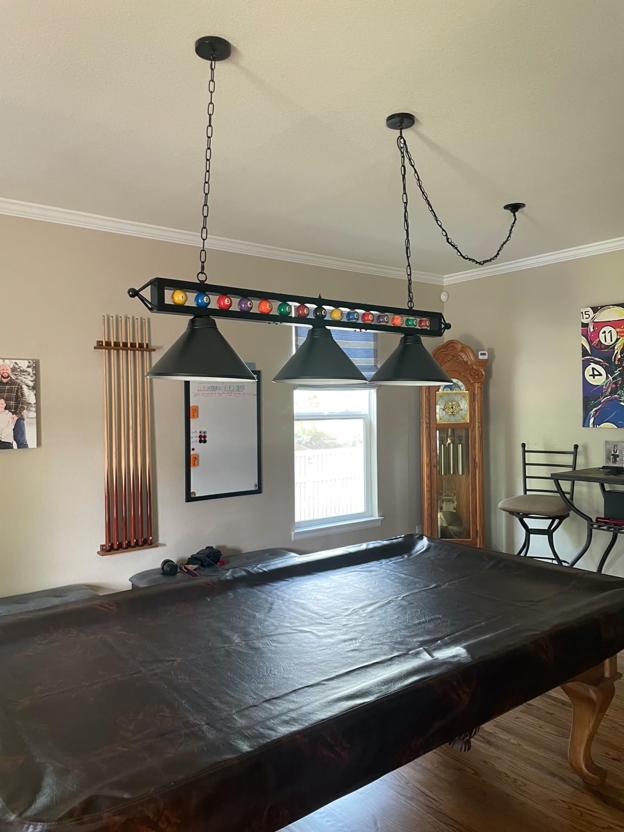 Wellmet 3 Light Billiard Pool Table Lights, 59