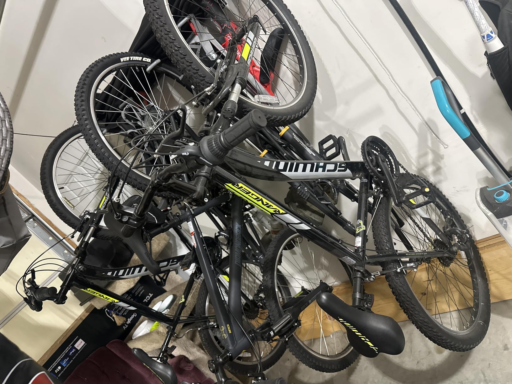 StoreYourBoard Bike Storage Rack - Heavy Duty Garage Bike Rack for 5 Bicycles, Space-Saving Vertical Bike Rack, Adjustable Wall Bike Mount for Garage Organizer, Bicycle Hanger, Holds 300 lbs customer photo 1