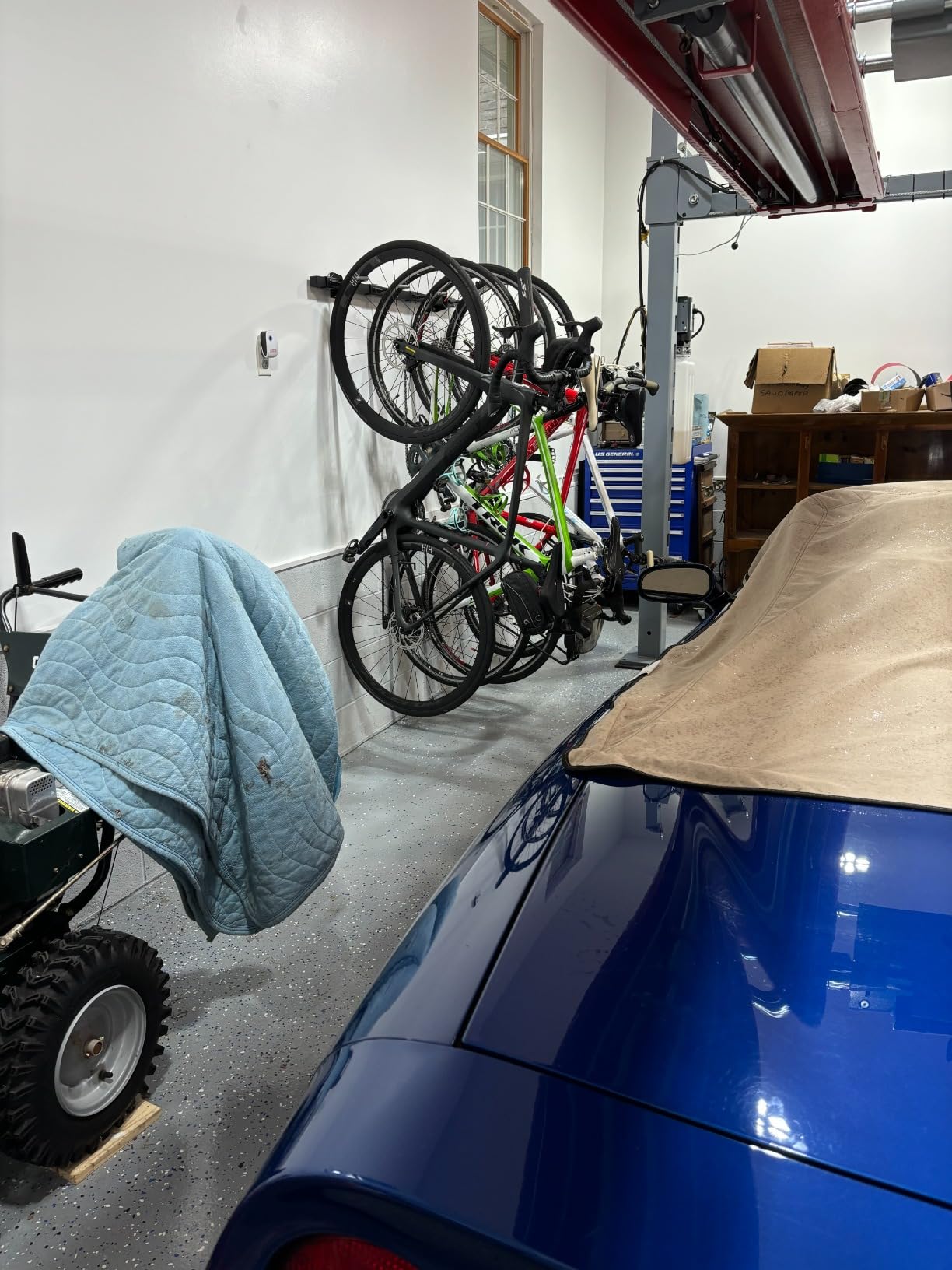 StoreYourBoard Bike Storage Rack - Heavy Duty Garage Bike Rack for 5 Bicycles, Space-Saving Vertical Bike Rack, Adjustable Wall Bike Mount for Garage Organizer, Bicycle Hanger, Holds 300 lbs customer photo 2