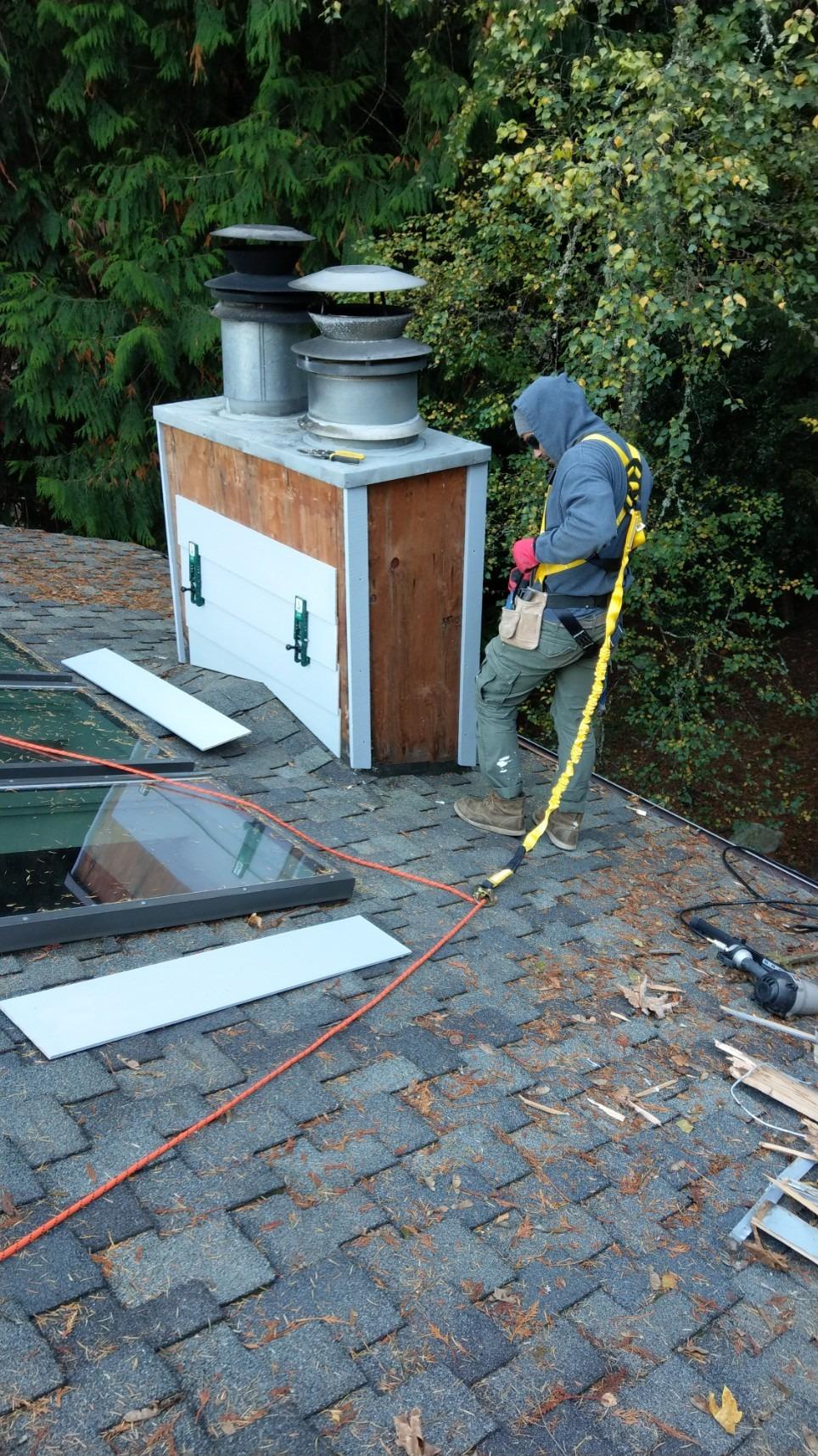 KwikSafety - SCORPION Safety Harness [w/Attached 6ft Lanyard] Safety Harness Fall Protection Kit ANSI OSHA customer photo 1