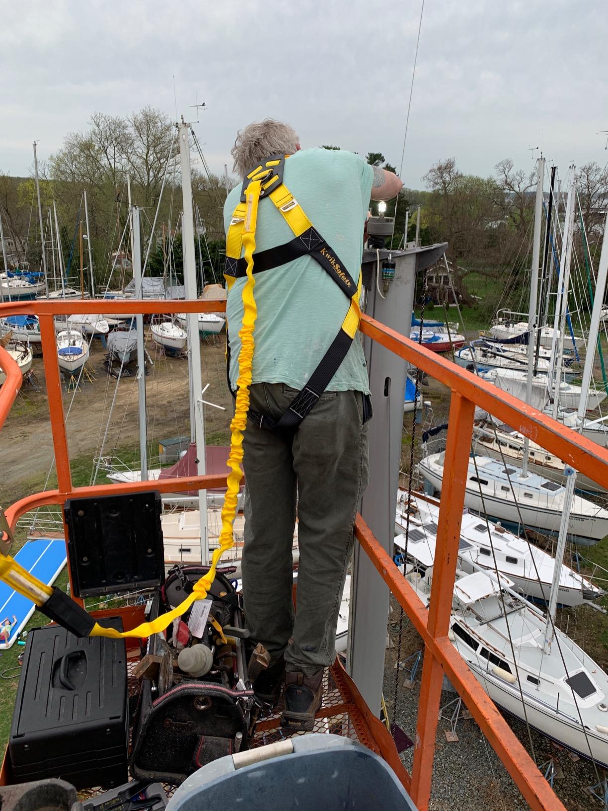 KwikSafety - SCORPION Safety Harness [w/Attached 6ft Lanyard] Safety Harness Fall Protection Kit ANSI OSHA customer photo 2