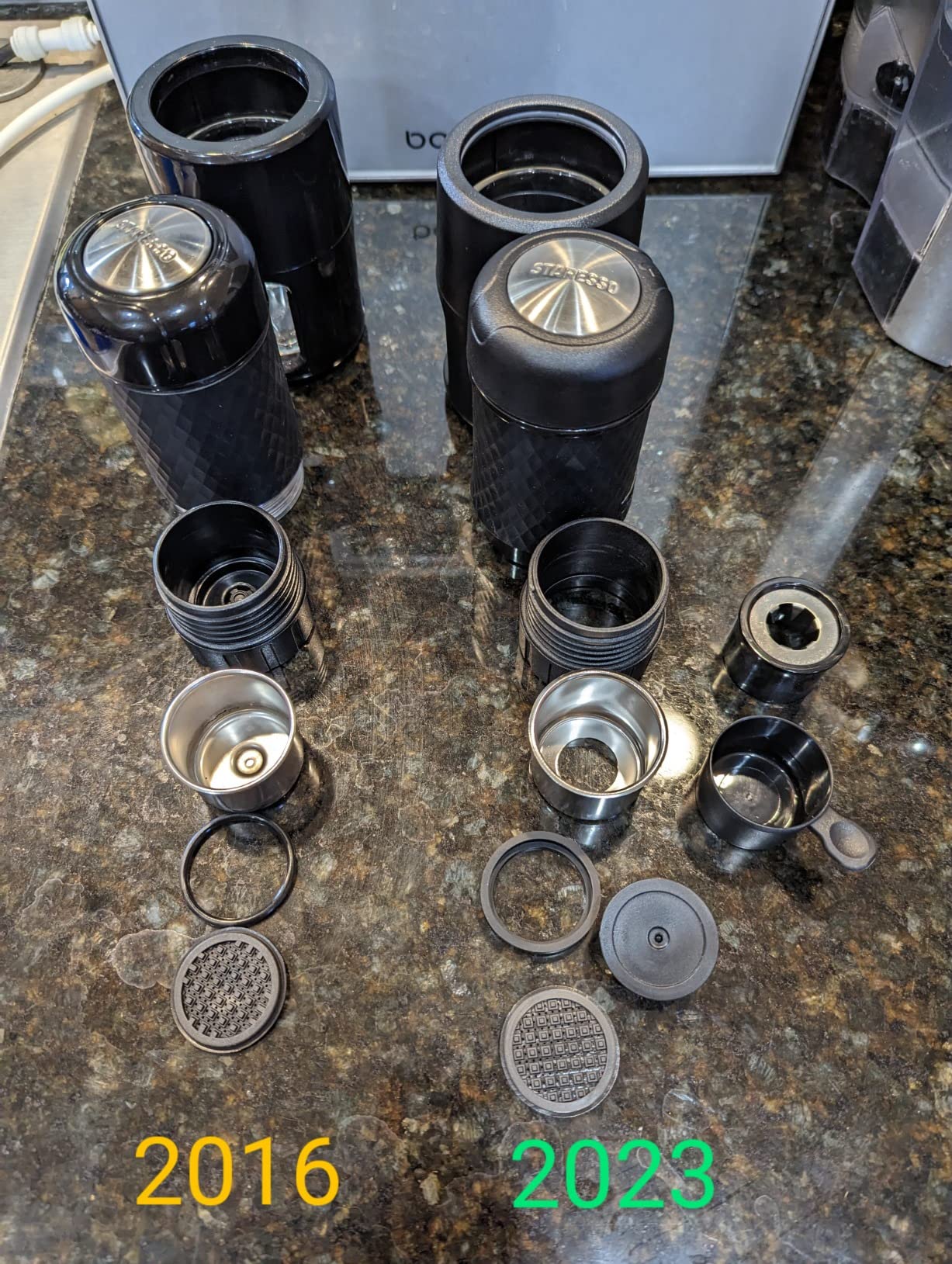 STARESSO Classic Portable Espresso Maker, 2 IN 1 Travel Coffee Maker Compatible Ground Coffee & NS Original Pods, Espresso Machine with Stainless Steel Chamber for Travel Camping, Manually Operated customer photo 1