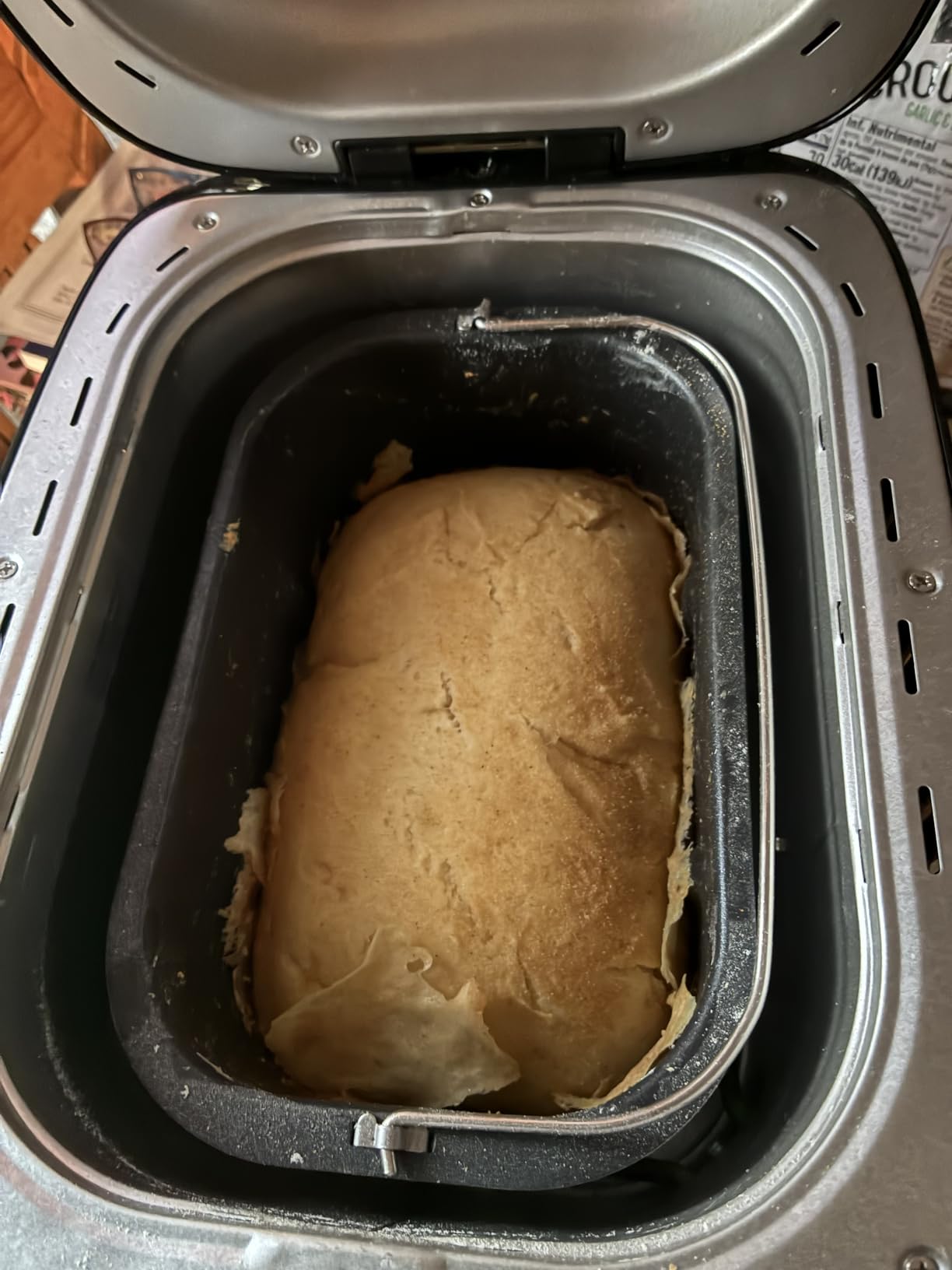 West Bend Hi-Rise Bread Maker Machine Programmable 12 Programs Including Gluten Free & 3 Loaf Sizes and Crust Colors with Traditionally-Shaped Horizontal Bread Pan with Dual Knead Blades, 3-Lb, Gray customer photo 1