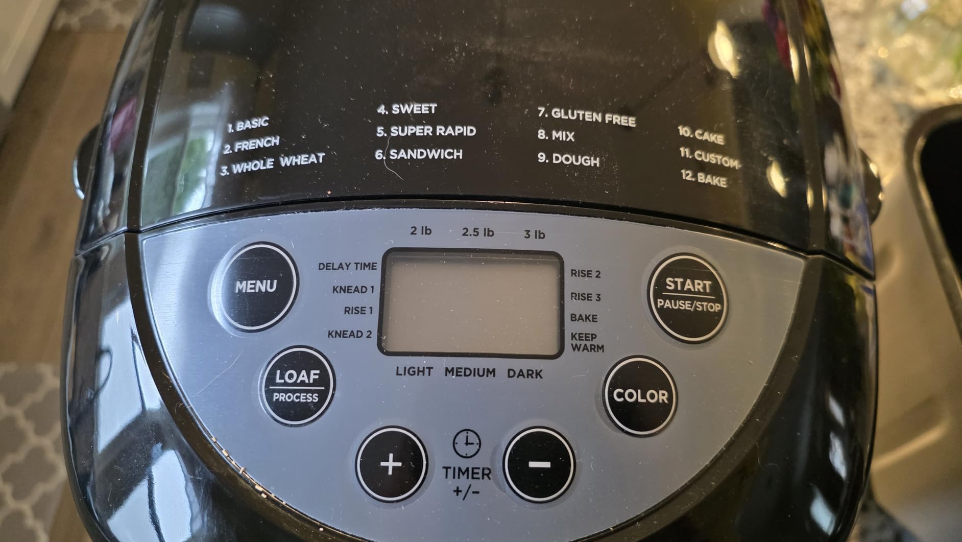 West Bend Hi-Rise Bread Maker Machine Programmable 12 Programs Including Gluten Free & 3 Loaf Sizes and Crust Colors with Traditionally-Shaped Horizontal Bread Pan with Dual Knead Blades, 3-Lb, Gray customer photo 2