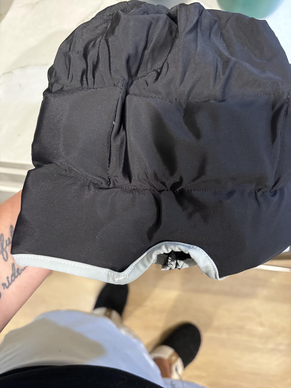 Magic Gel Migraine Ice Head Wrap - Real Migraine & Headache Relief | The Original Headache Cap | Cold, Comfortable, Dark & Cool; Endorsed by Physicians, Loved by Thousands - Purple customer photo 2