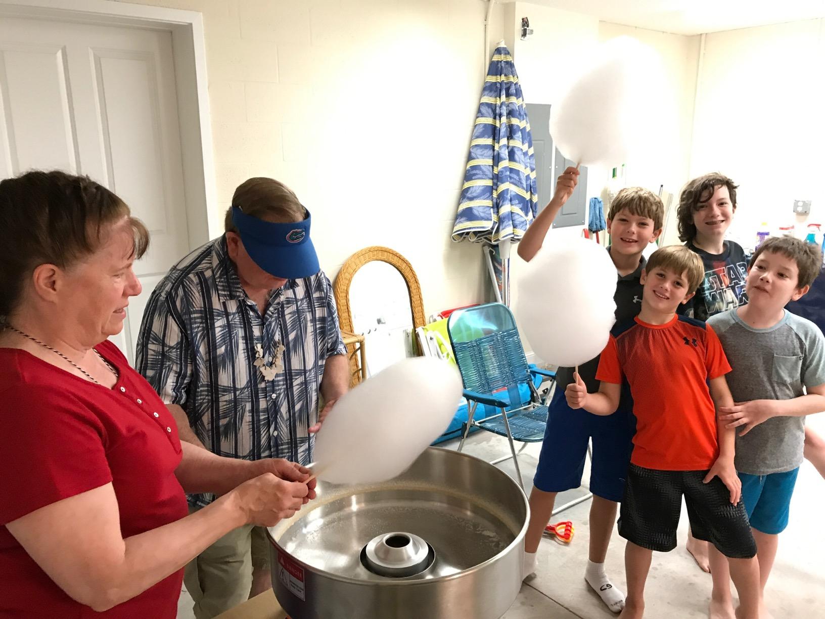 VIVO Blue 1030W Electric Cotton Candy Machine, Commercial Candy Floss Maker, 20 inch Stainless Steel Bowl with Sugar Scoop, Easy Home Use, CANDY-V001B customer photo 2