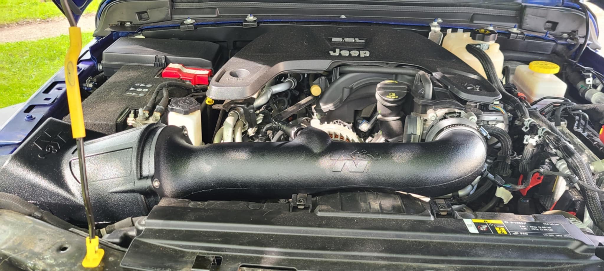 K&N Cold Air Intake System: High-Flow Air Filter, Increase Performance & Towing: Compatible with 2018-2025 JEEP, Gladiator, Wrangler, Wrangler JL, 63-1576 customer photo 1