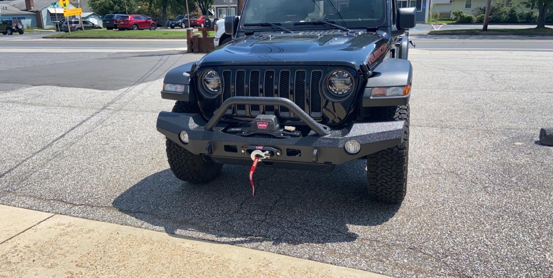 WARN 101337 Elite Series Full-Width Front Bumper with Grille Guard Tube, Fits: Jeep Wrangler JL (2018-2020) and Jeep Gladiator (2020) customer photo 2