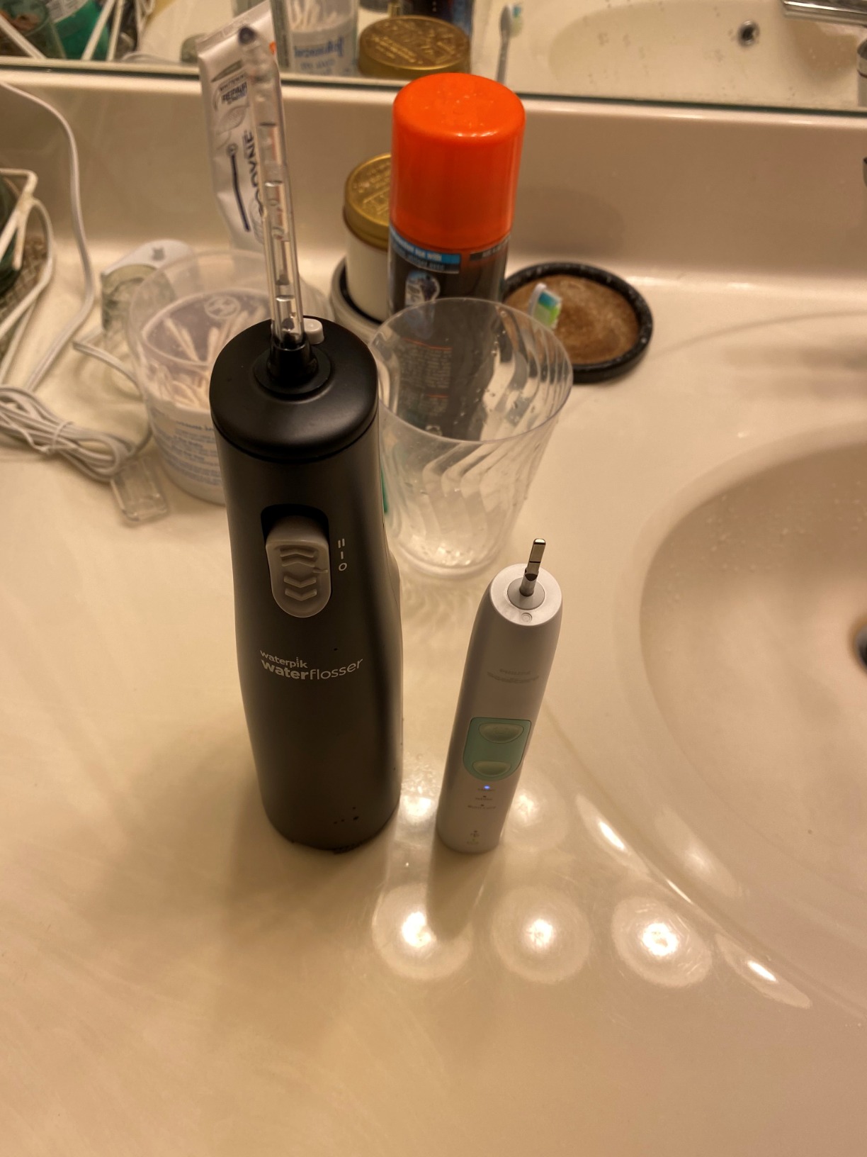 Waterpik Cordless Express Water Flosser, Battery Operated & Portable for Travel & Home, ADA Accepted, Waterproof for Shower Use, White WF-02 customer photo 1