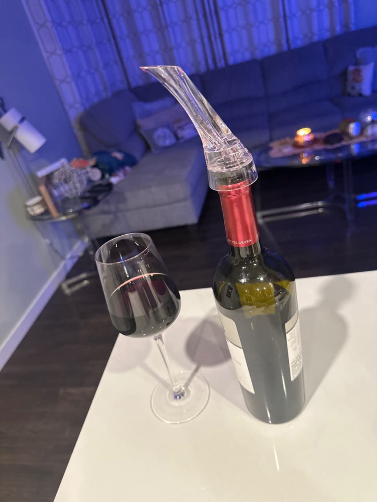 VINABON Wine Aerator Pourer Spout - Updated 2026 Professional Wine Aerator for Superior Flavor, Enhanced Bouquet & Rich, Smooth Finish. No-Leak, No-Drip, Spill-Free Design. Includes Wine Guide eBook customer photo 2