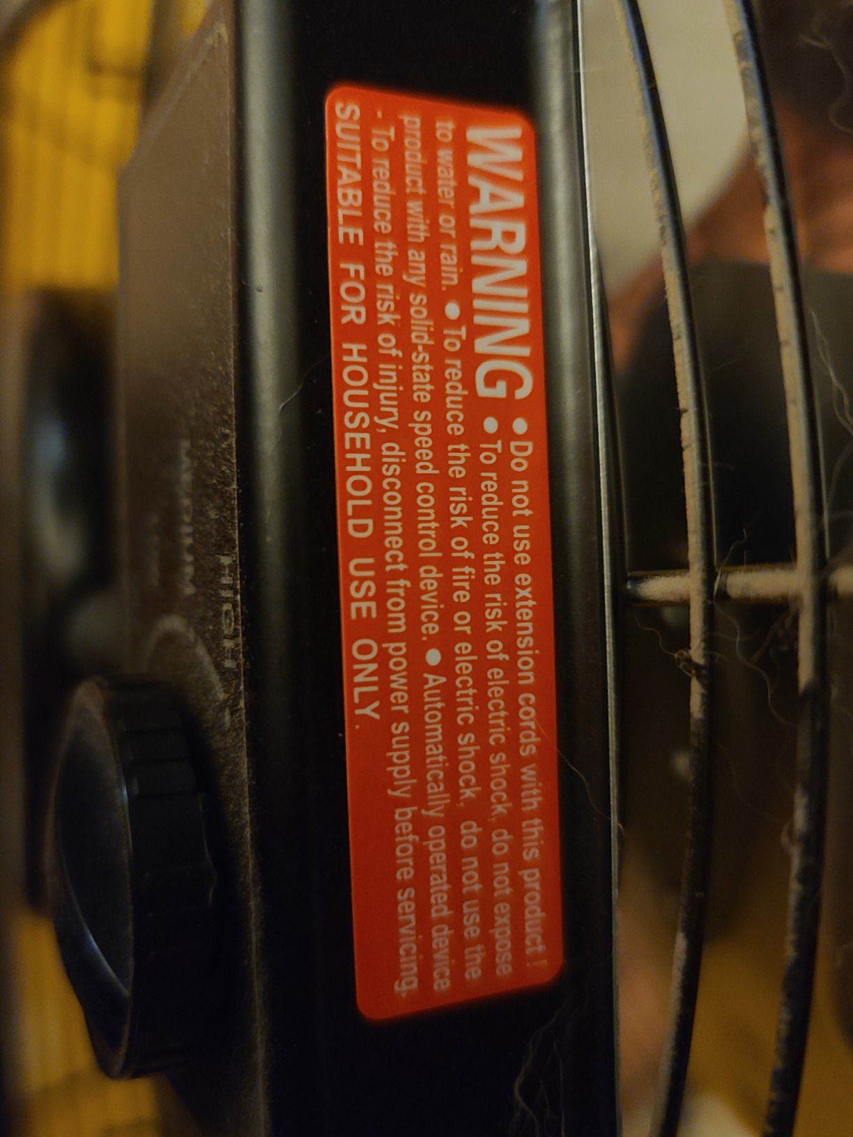 Tornado - 24 Inch High Velocity Heavy Duty Tilt Metal Drum Fan Yellow Commercial, Industrial Use 3 Speed 7700 CFM 1/3 HP 8 FT Cord ETL Safety Listed (YELLOW) customer photo 2