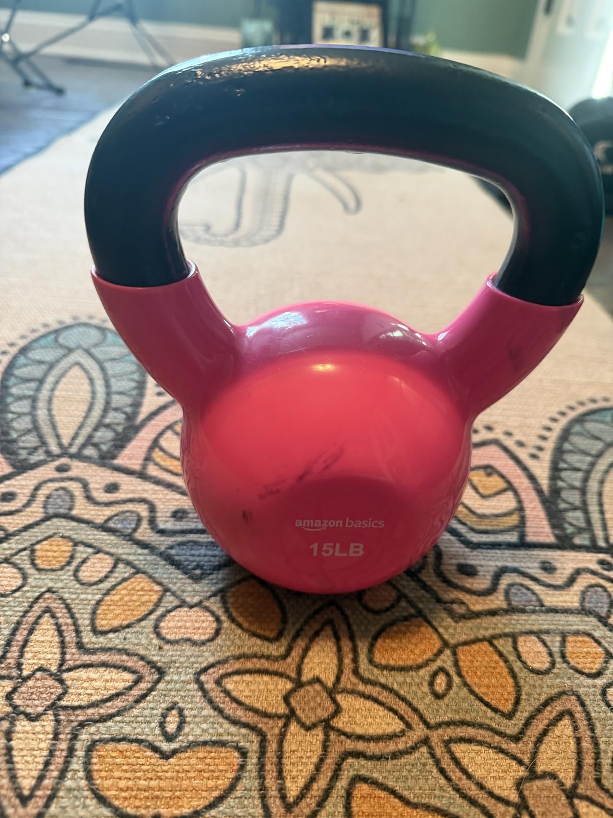 Amazon Basics Vinyl Kettlebell customer photo 1