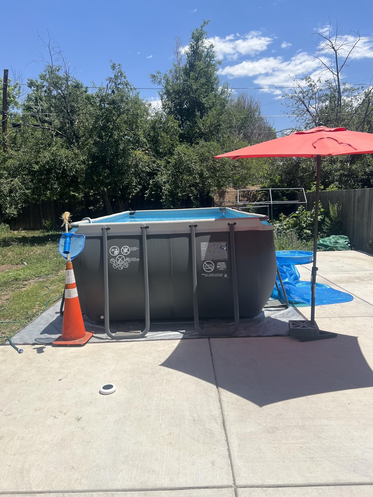 INTEX Ultra XTR 24 ft x 12 ft 52 in Above Ground Pool Set, Rectangular Swimming Pool with Steel Frame, 2100 GPH Sand Filter Pump, Ladder, Cover, & Ground Cloth customer photo 1