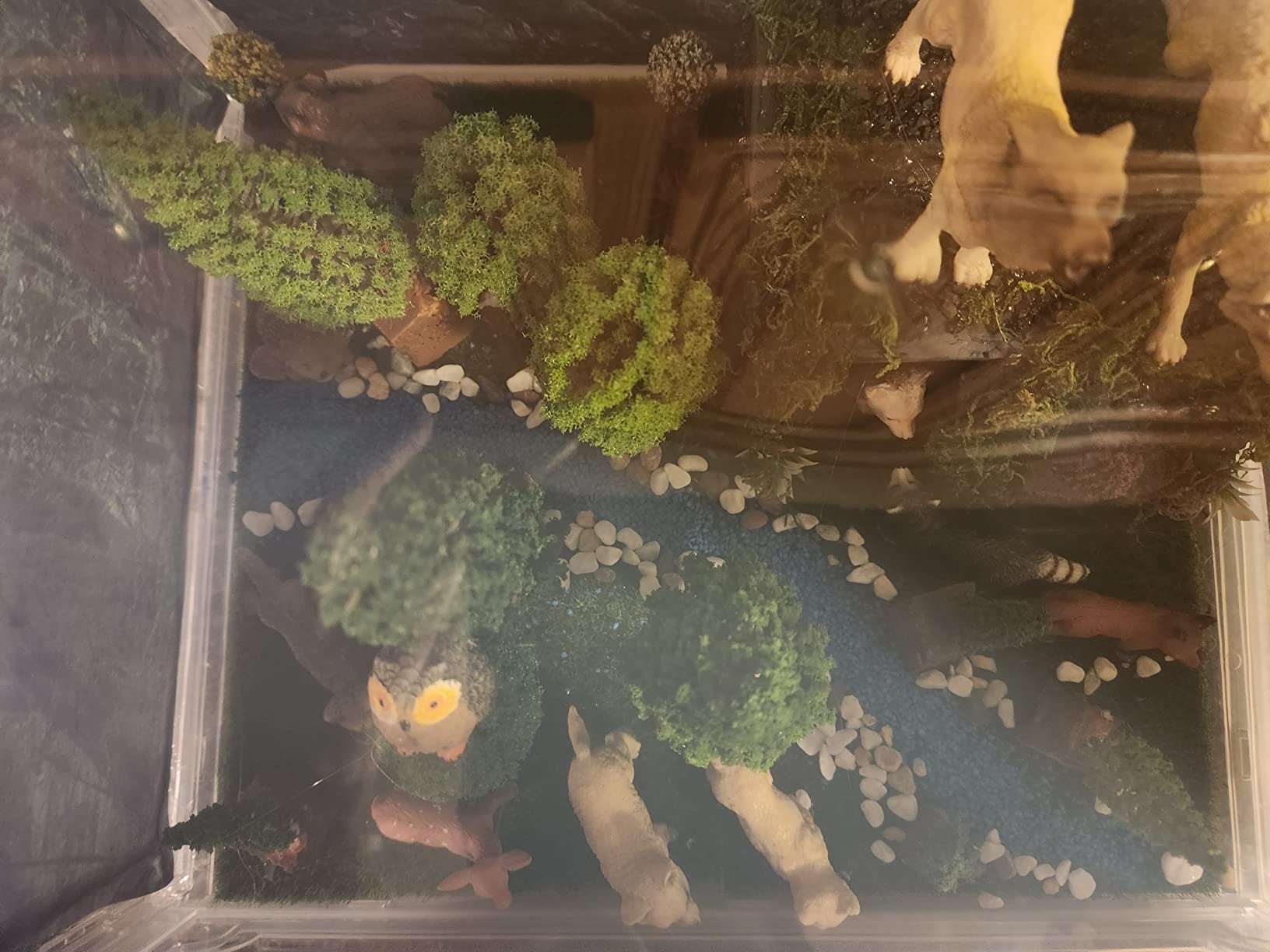 NWFashion 9 Bags Total 300Gram Scenery Basing Material Kit，Stone,Snow,Grass,Moss Stick,River,Desert customer photo 1