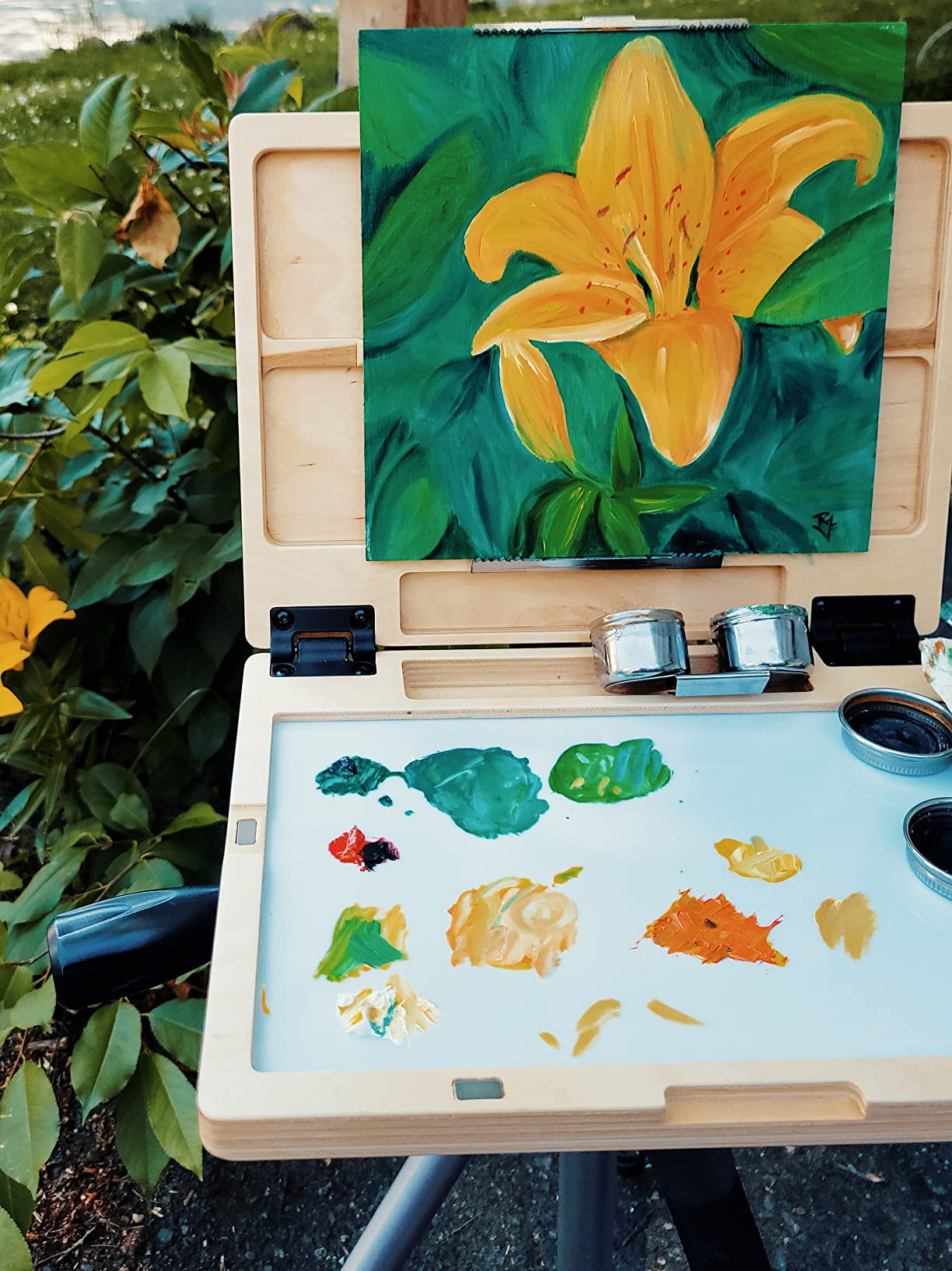 New Wave u.go Plein Air | Anywhere Pochade Box, 6x8x1.18 Inches, Plein Air Easel, Painting Easel, Art Easel customer photo 1